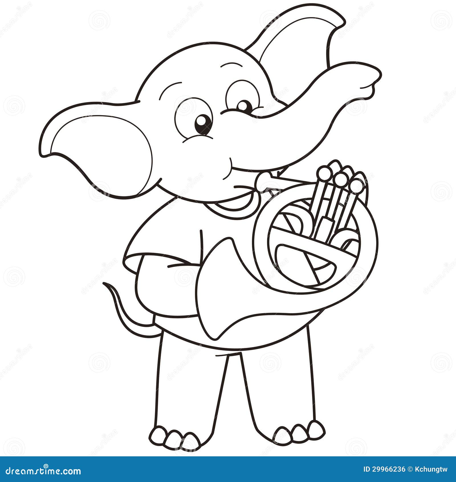 Cartoon Elephant Playing a French Horn Stock Vector - Illustration of french, cartoon: 29966236 Cartoon Elephant Playing a French Horn Stock Vector - Illustration of french, cartoon: 29966236