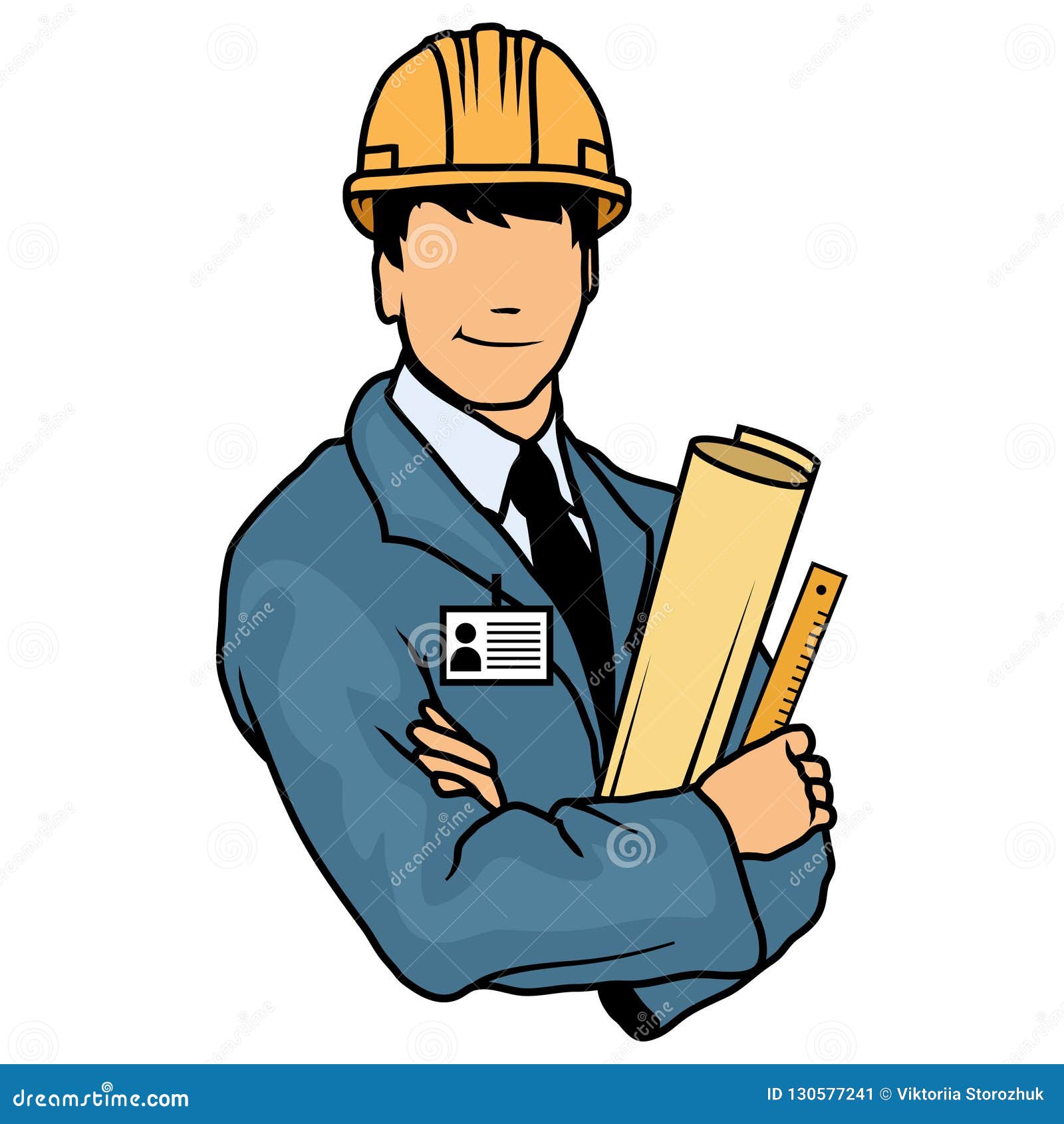 Cartoon Engineer, Engineer Logo Stock Vector - Illustration of business,  cartoon: 130577241