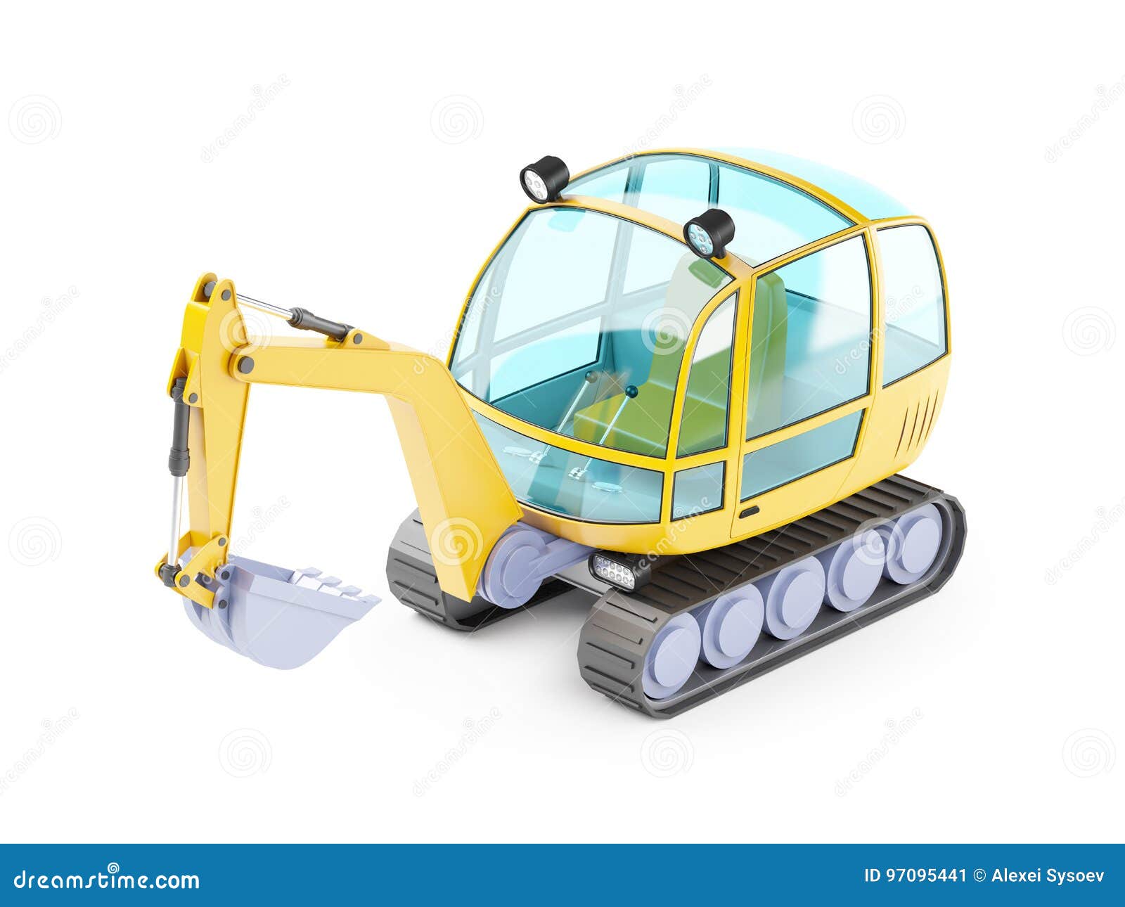 Cartoon Excavator Stock Illustrations 7,057 Cartoon Excavator Stock