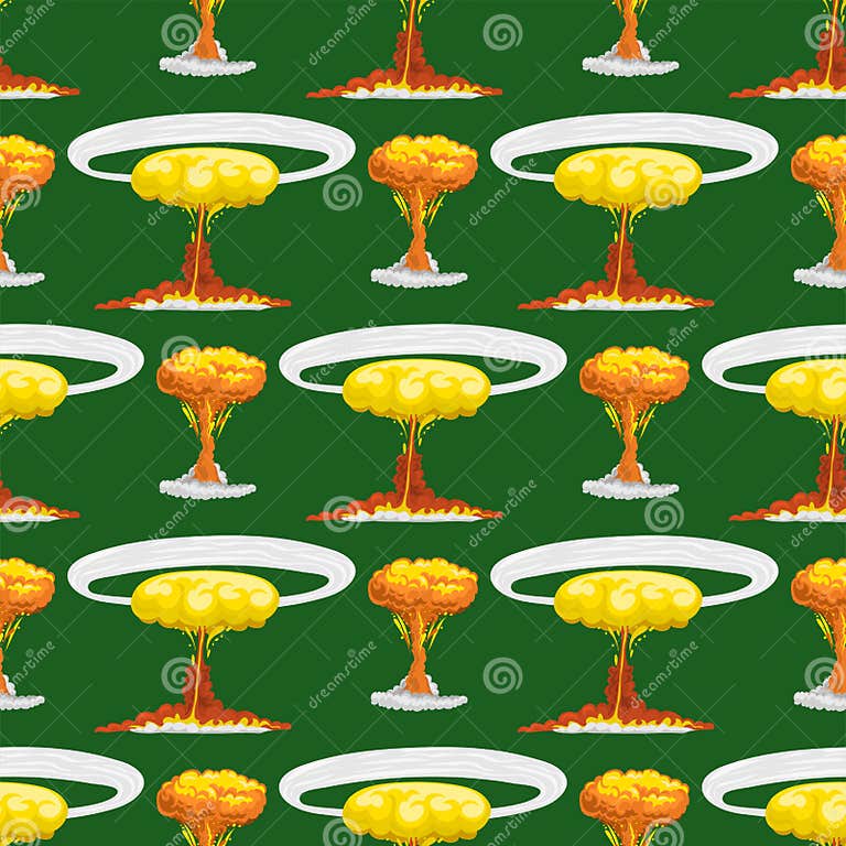 Cartoon Explosion Boom Effect Seamless Pattern Animation Game Sprite ...