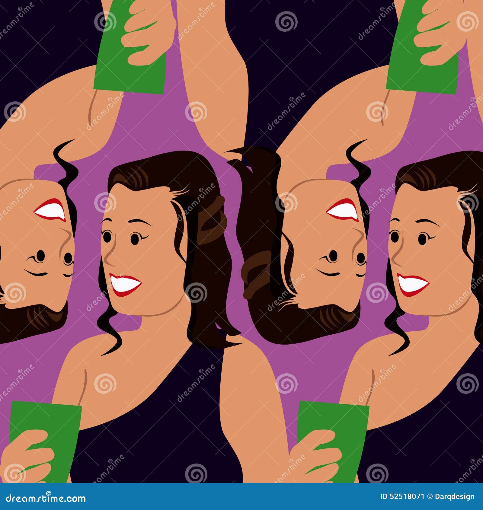 Cartoon face selfie photo stock illustration. Illustration of happy ...