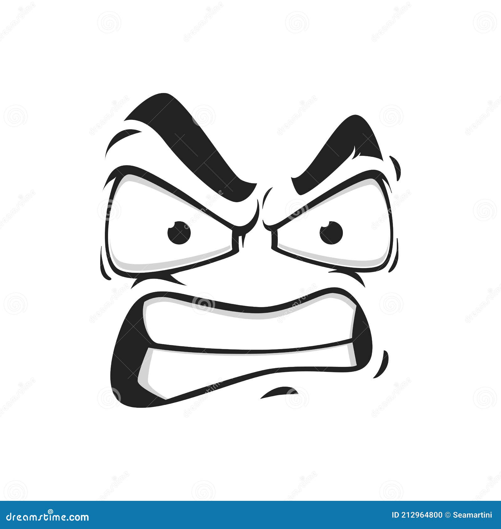 Cartoon Face Vector Icon, Emoji with Angry Eyes Stock Vector - Illustration of negative, white: 212964800 Cartoon Face Vector Icon, Emoji with Angry Eyes Stock Vector - Illustration of negative, white: 212964800