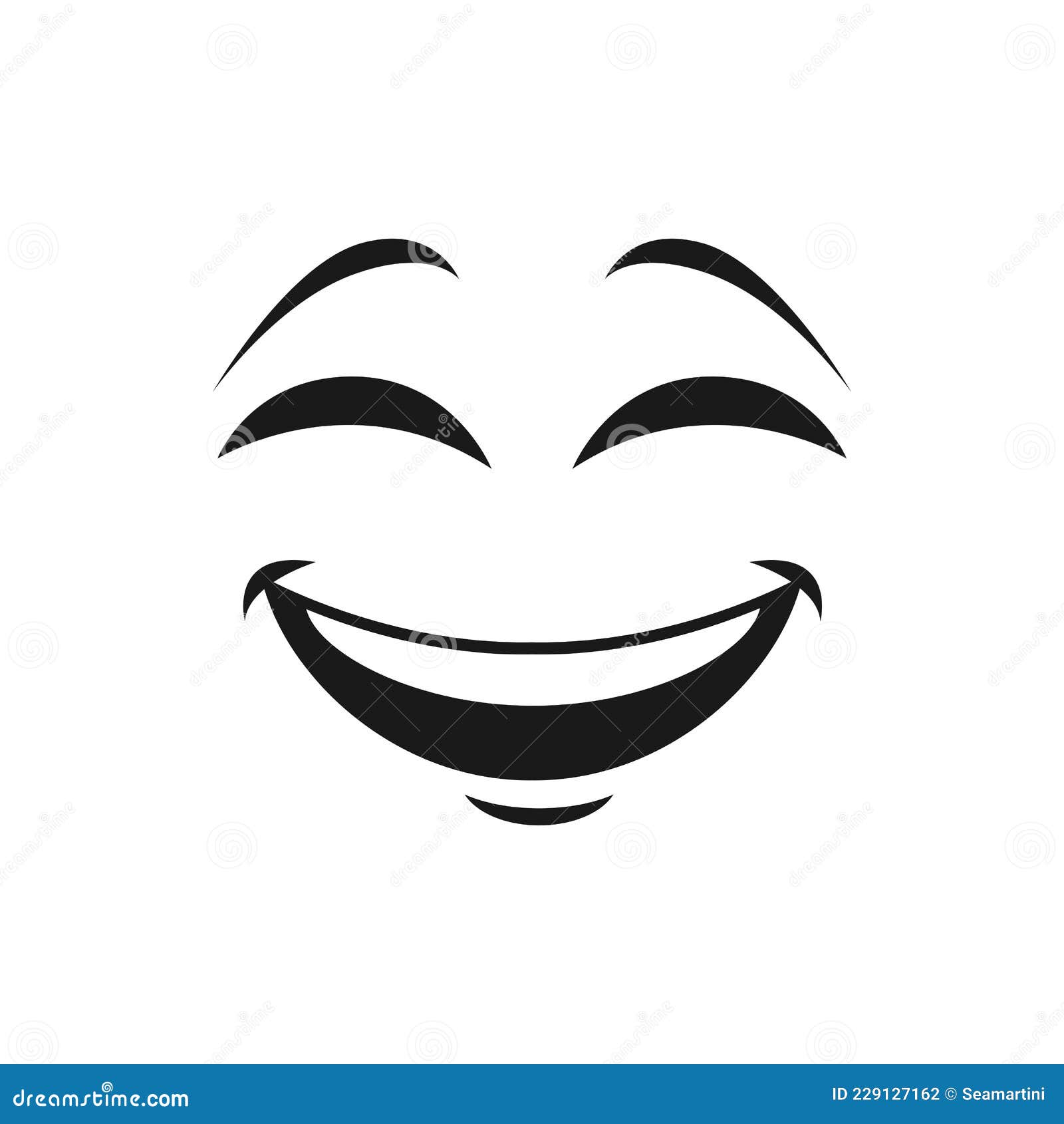 Hand drawn face expressions isolated vector, Funny cartoon emoji. Human  feelings in different mood, Laughing face, smiling mouth, angry eyes.  4604536 Vector Art at Vecteezy