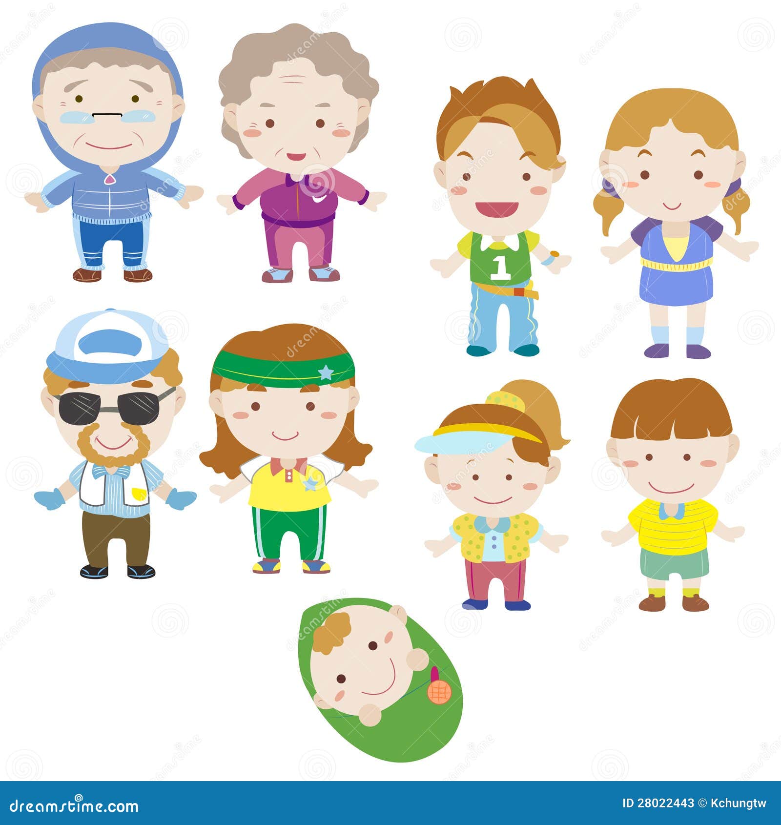 Cartoon family icon stock vector. Illustration of girl - 28022443