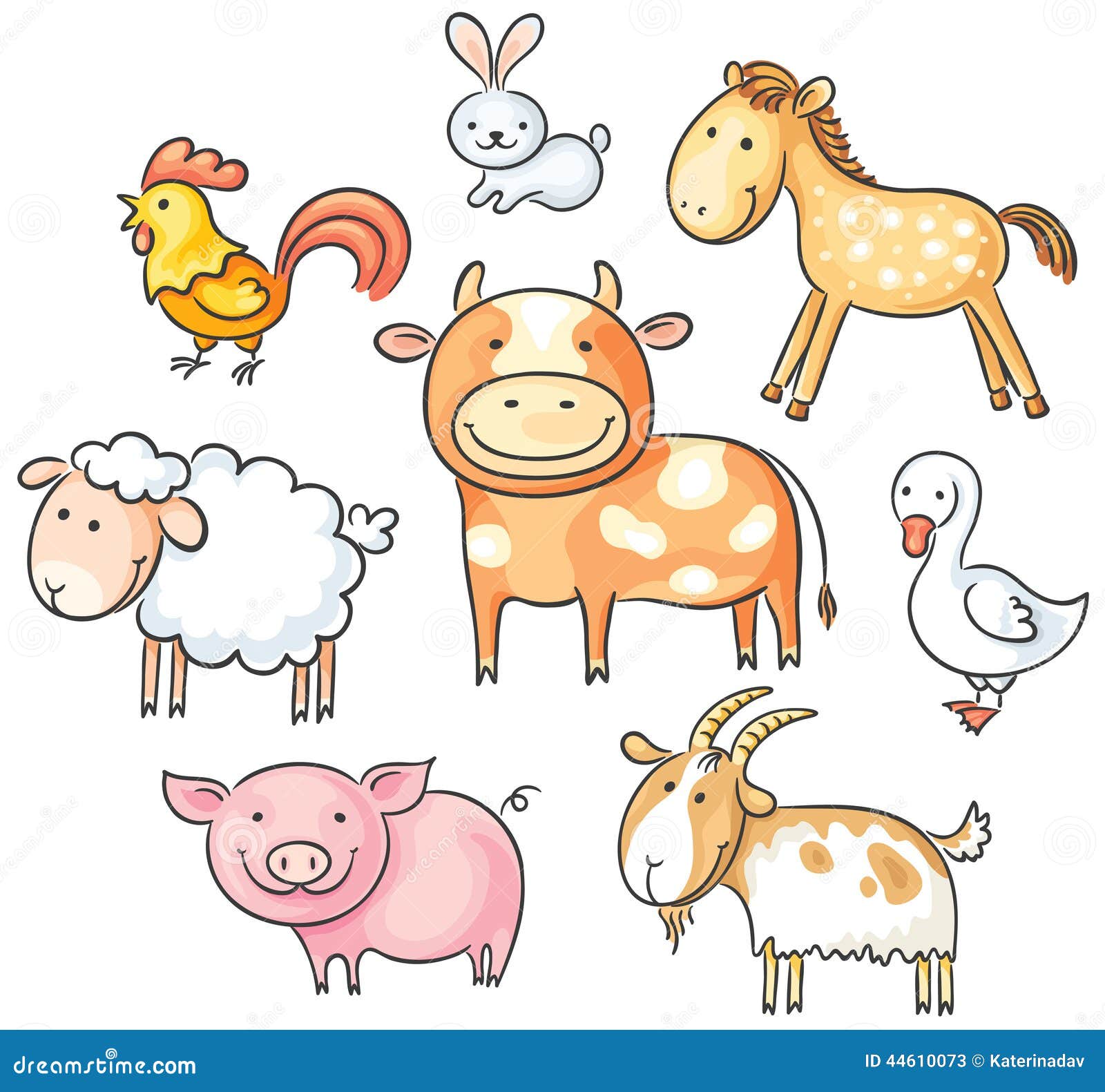 Cartoon Farm Animals Stock Illustrations – 37,117 Cartoon Farm Animals  Stock Illustrations, Vectors & Clipart - Dreamstime
