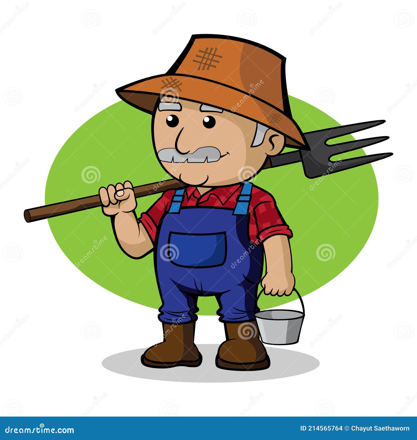 Cartoon Old Man Farmer Character. Stock Vector - Illustration of farm, farming: 214565764 Cartoon Old Man Farmer Character. Stock Vector - Illustration of farm, farming: 214565764