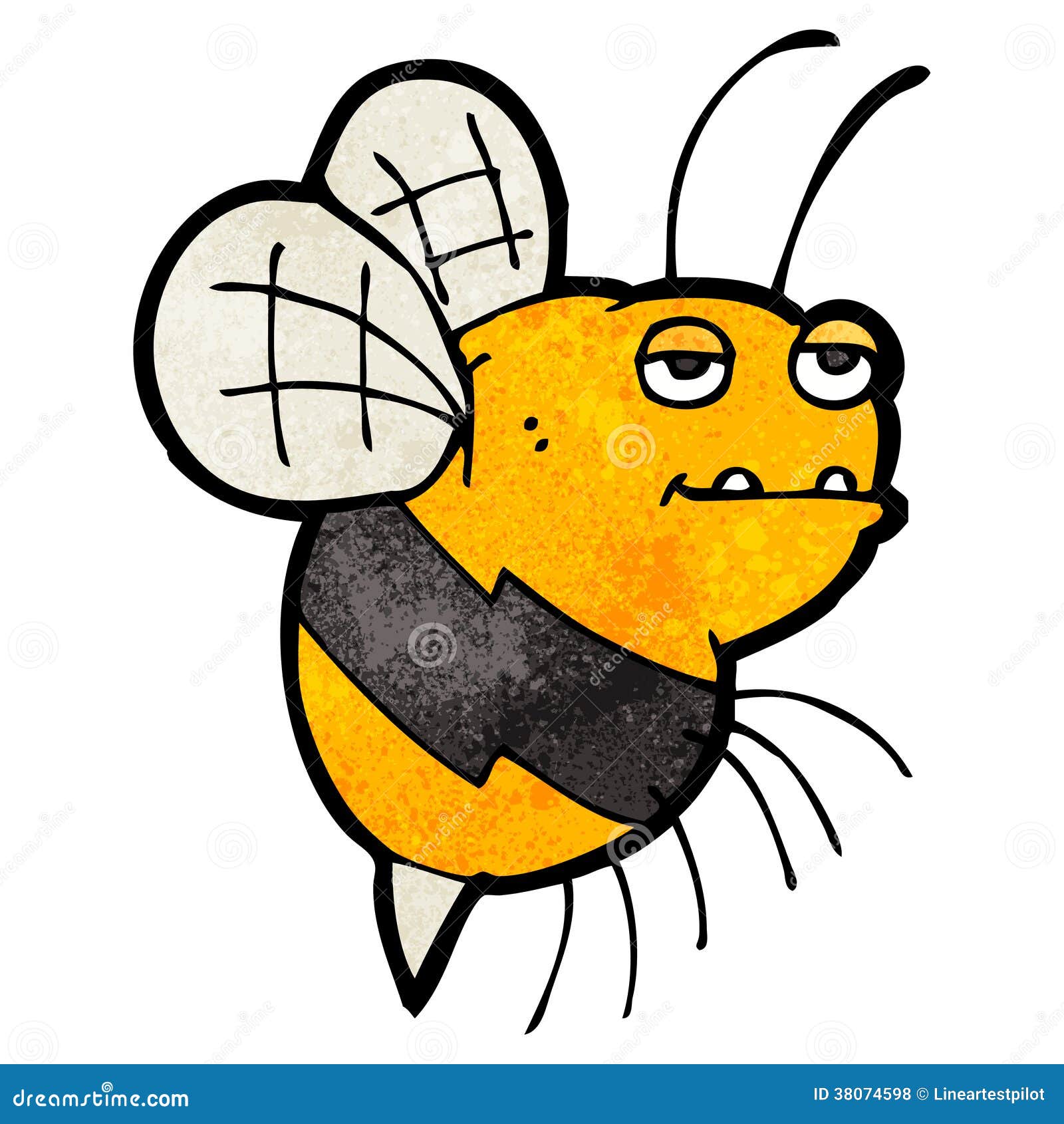 Cartoon Fat Bumble Bee Stock Illustration Illustration Of Cute 38074598