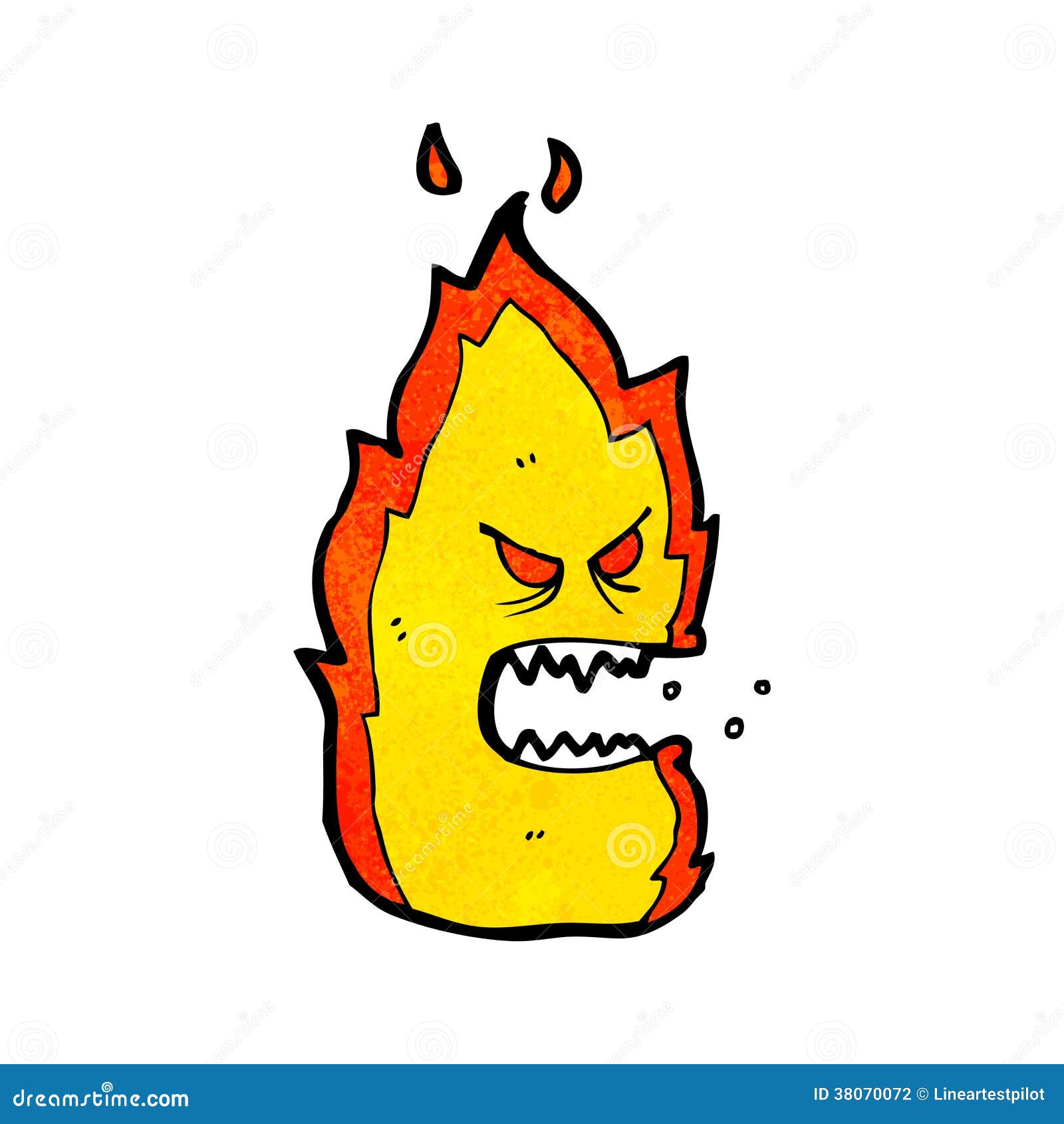 Cartoon fire stock illustration. Illustration of drawing - 38070072