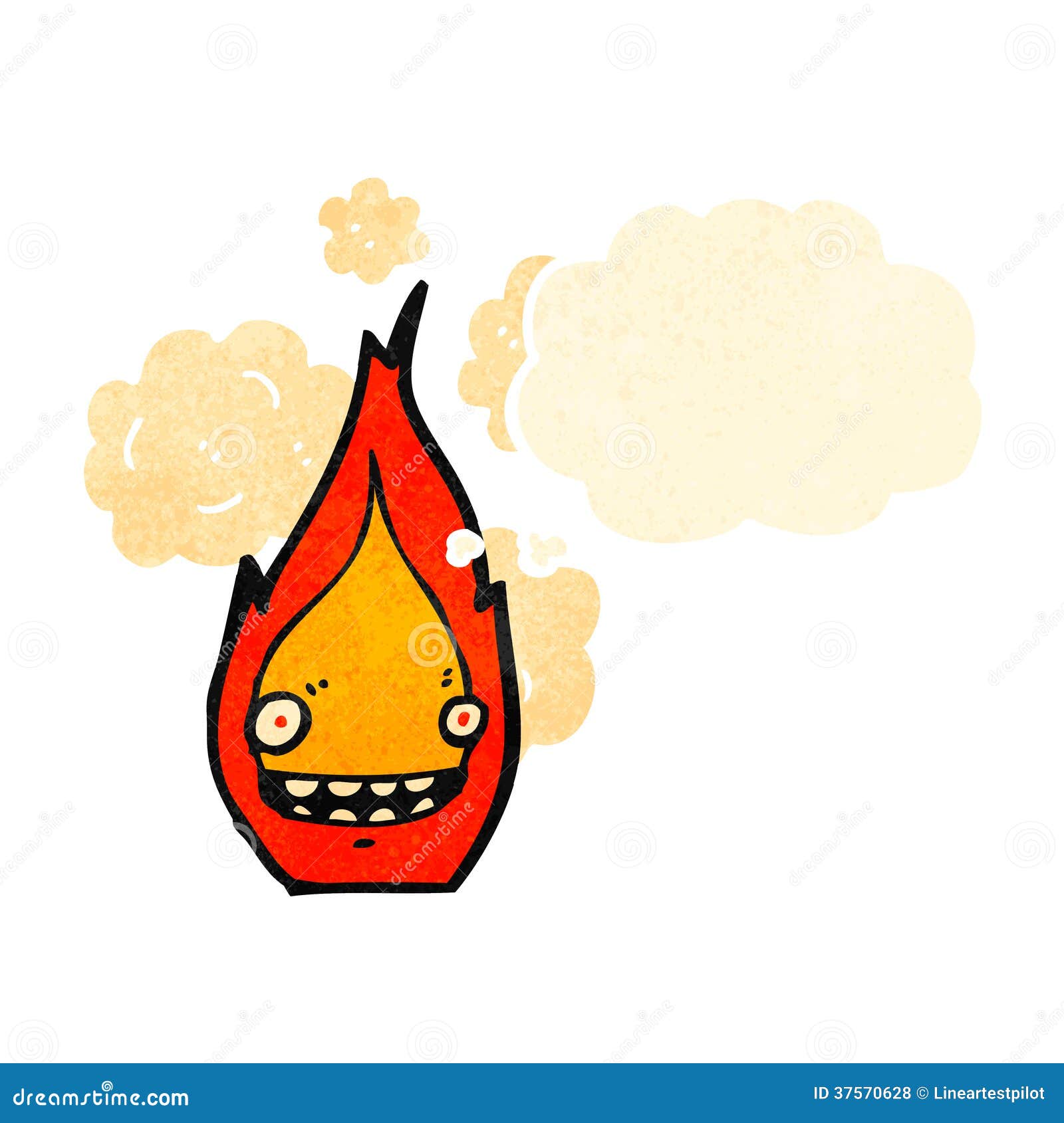 Cartoon fire symbol stock vector. Illustration of clip - 37570628