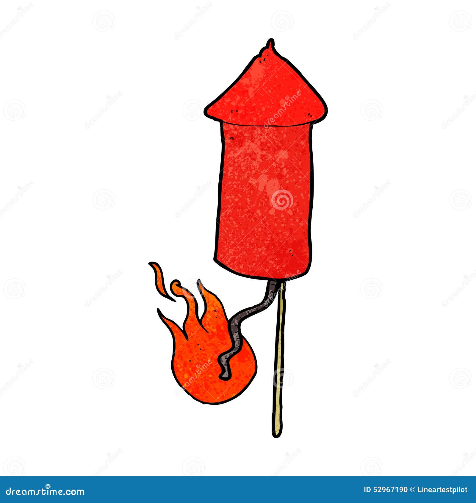 Cartoon firework stock illustration. Illustration of firework - 52967190