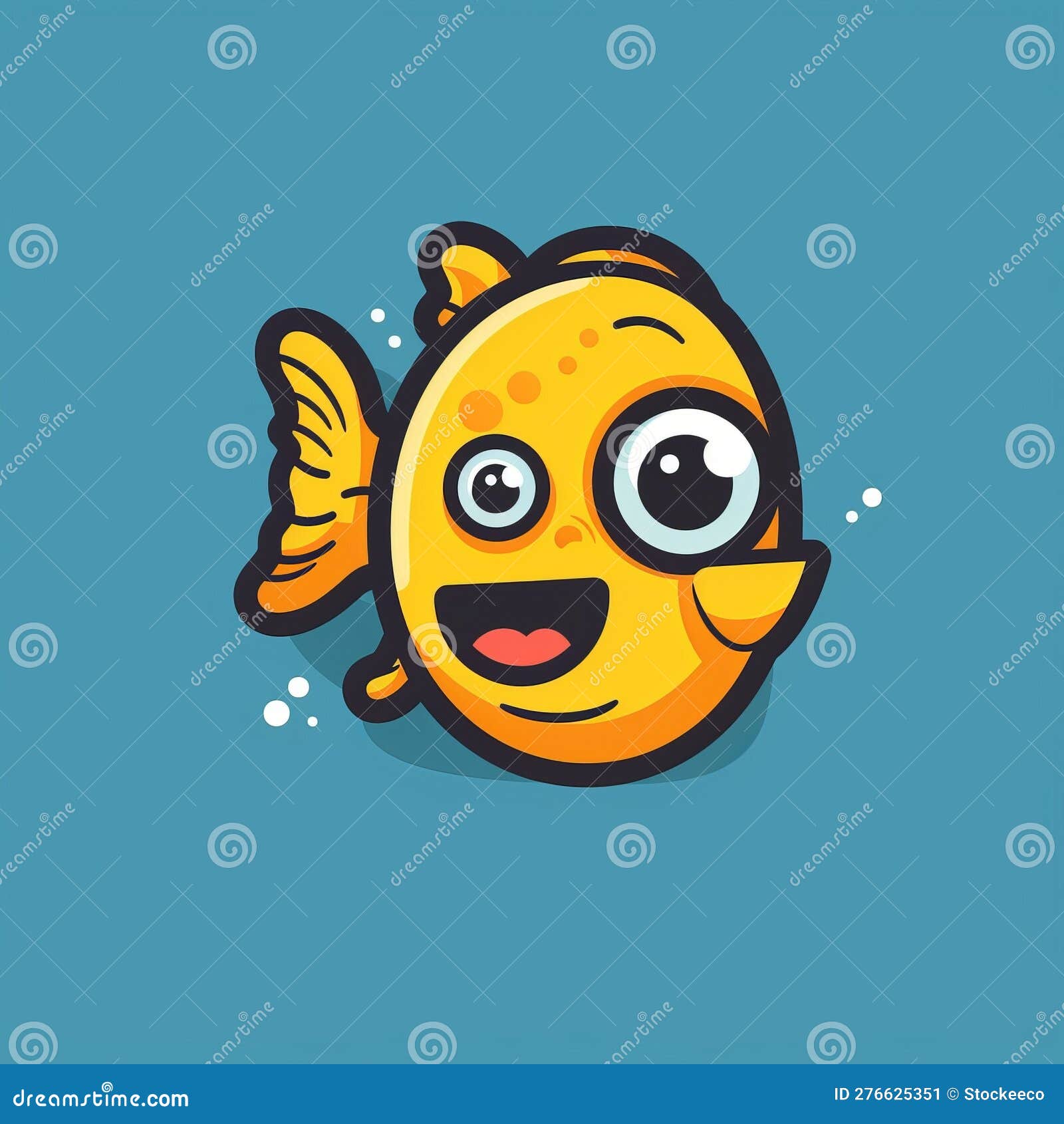 Cartoon Fish with Lego Face: Logo for Modern App Stock Illustration -  Illustration of twoword, perfect: 276625351