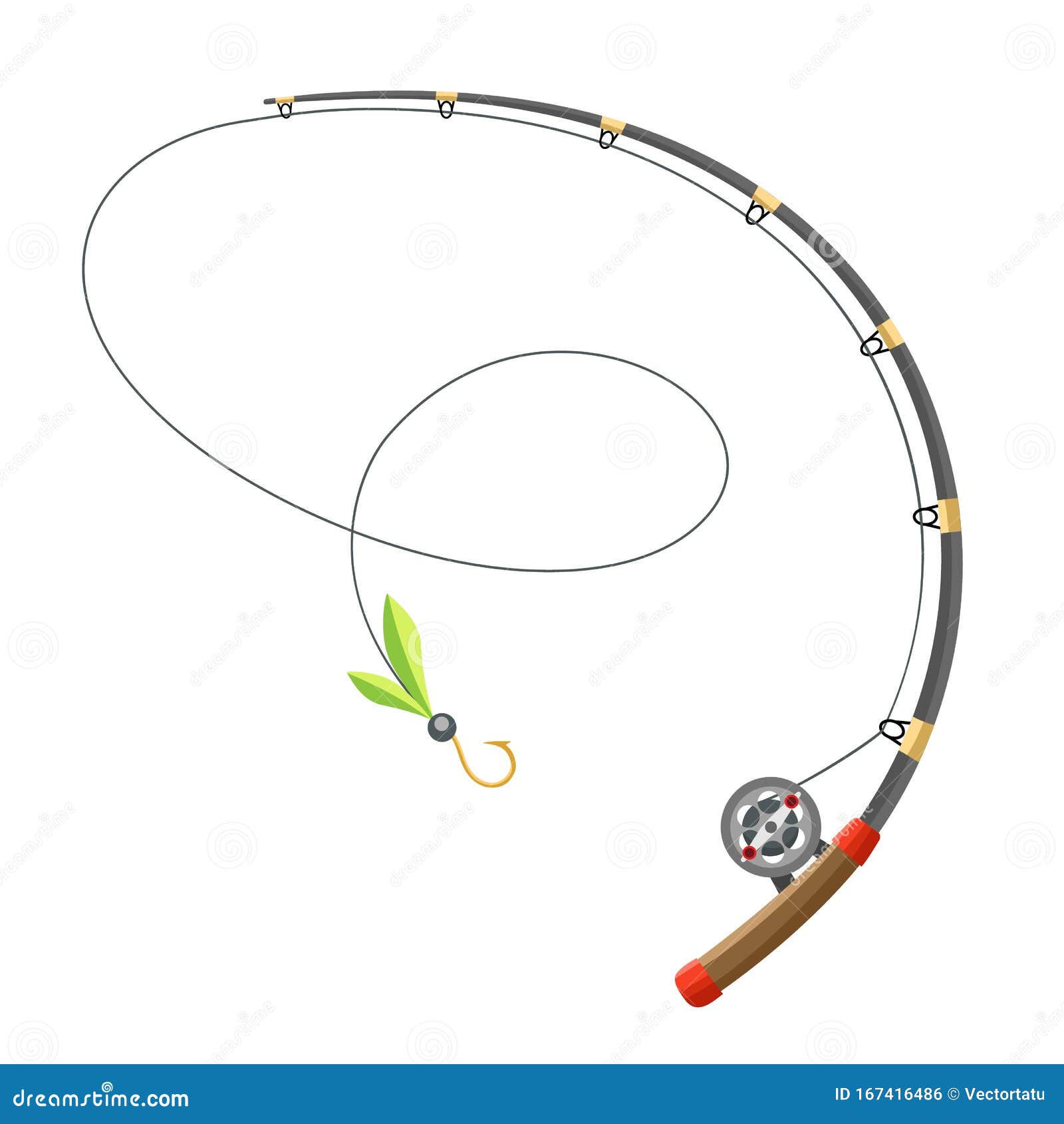 Fishing Pole Vector Stock Illustrations – 3,932 Fishing Pole