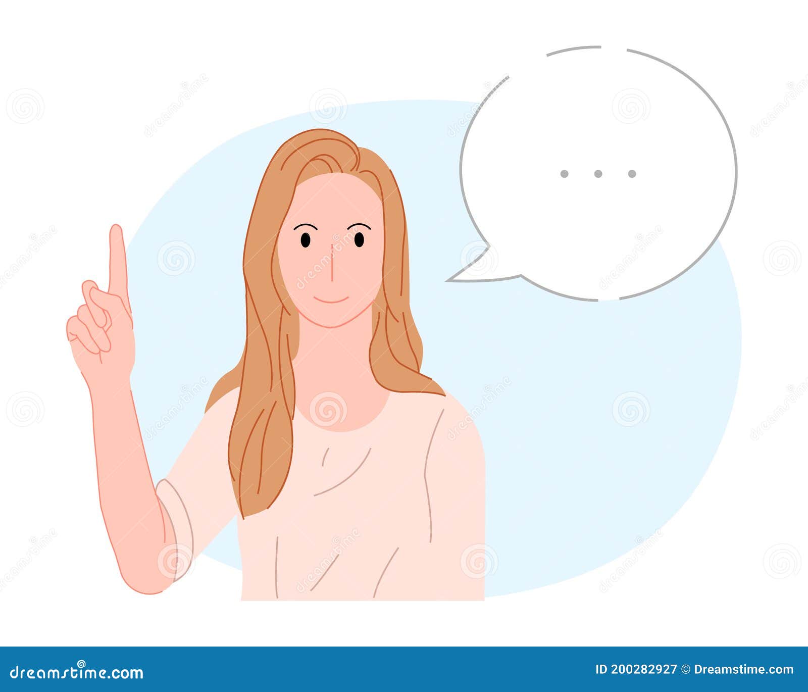 Cartoon Flat Girl Got an Idea Stock Vector Illustration of rate
