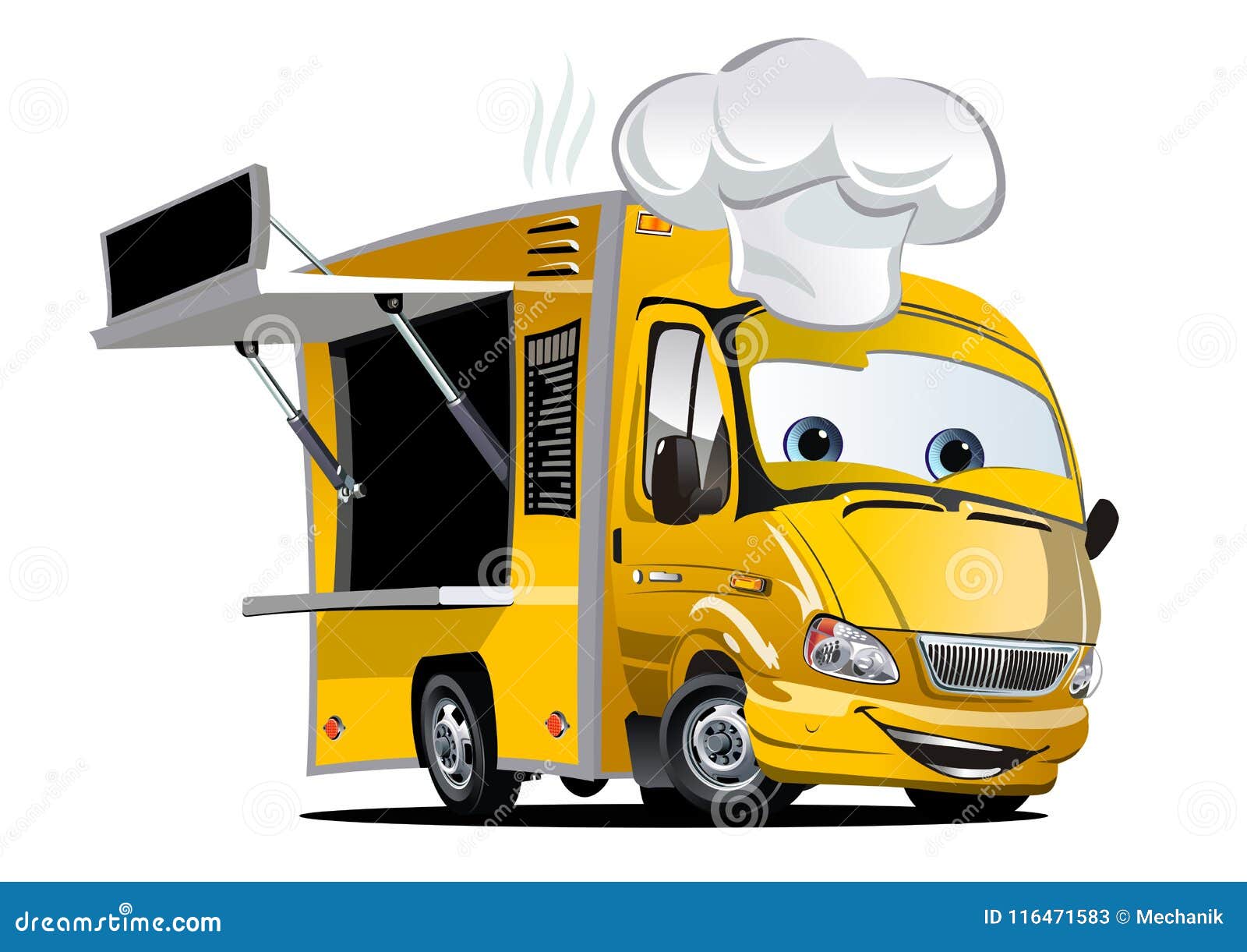Cartoon food truck stock vector. Illustration of cook - 116471583 Cartoon food truck stock vector. Illustration of cook - 116471583