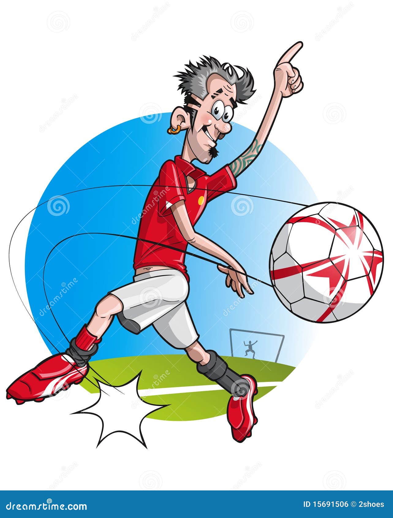 Cartoon Football Player Royalty-Free Stock Photo | CartoonDealer.com