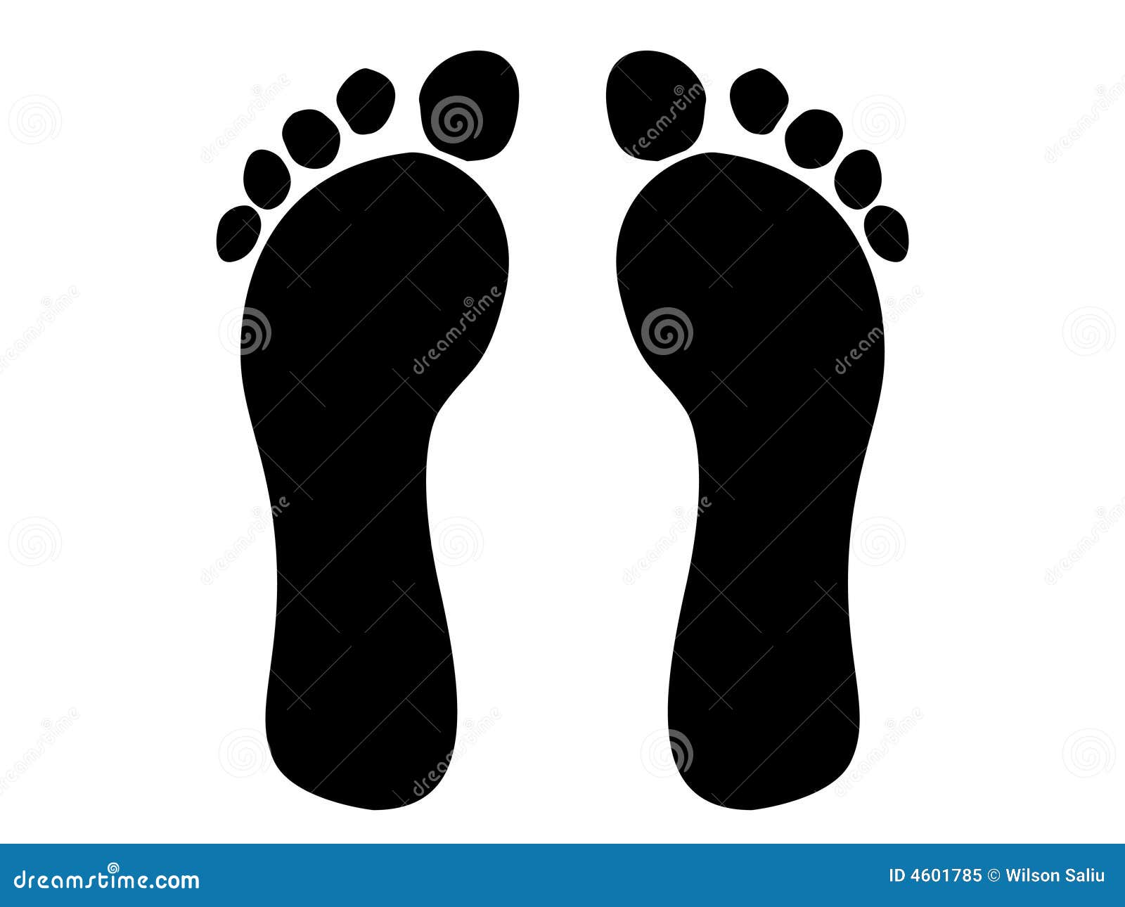 Cartoon Footprints Royalty Free Stock Photo - Image: 4601785