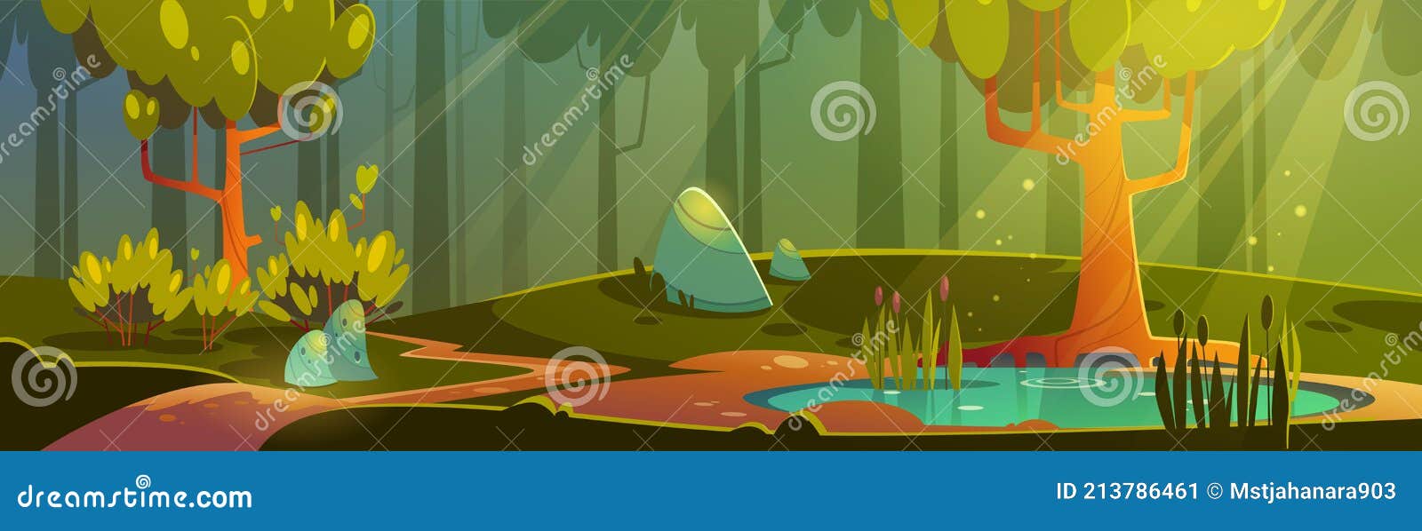 wallpapers Swamp Cartoon Background dreamstime com