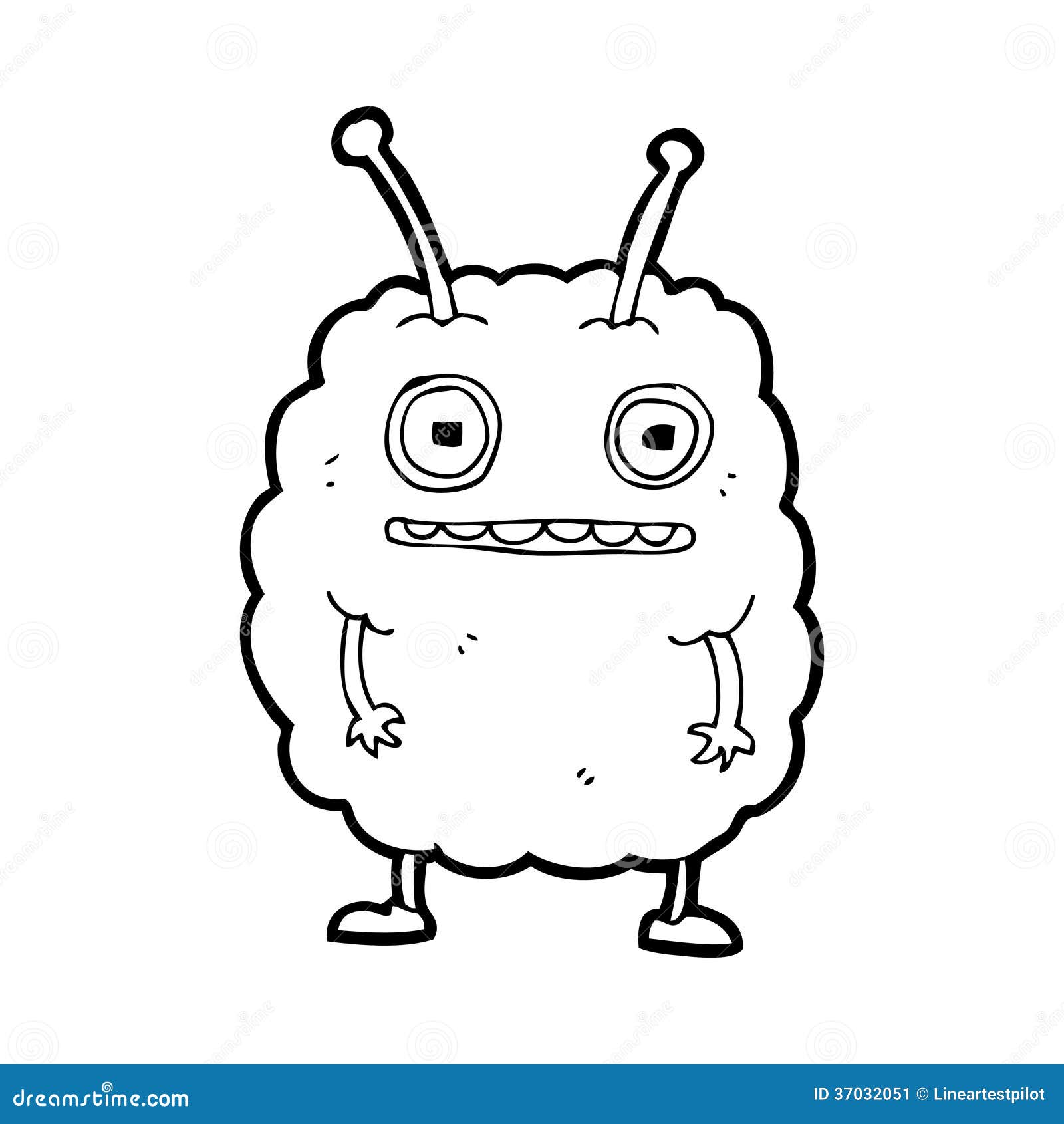 free black and white monster clipart - photo #50