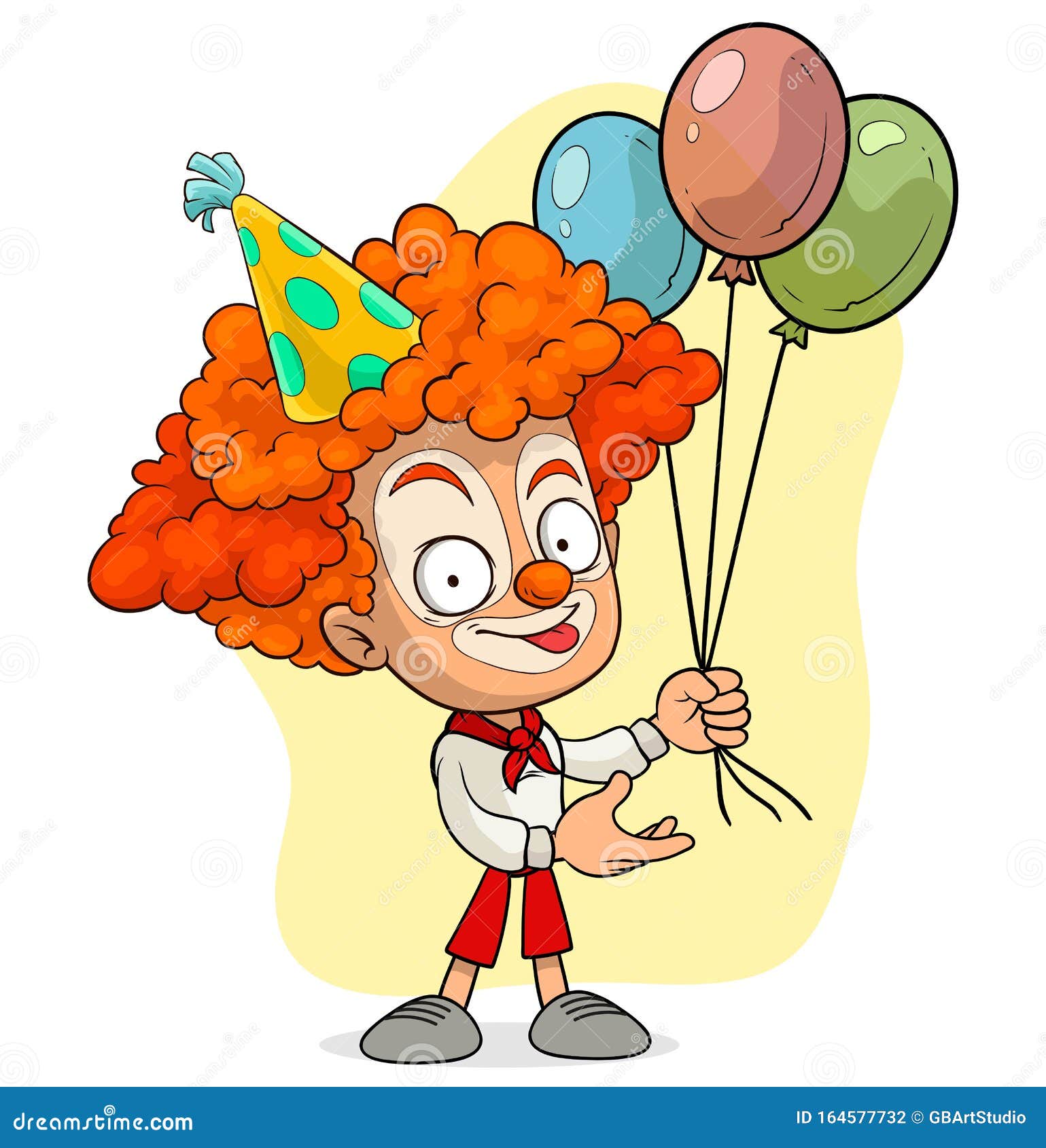 clown wig clipart black and white