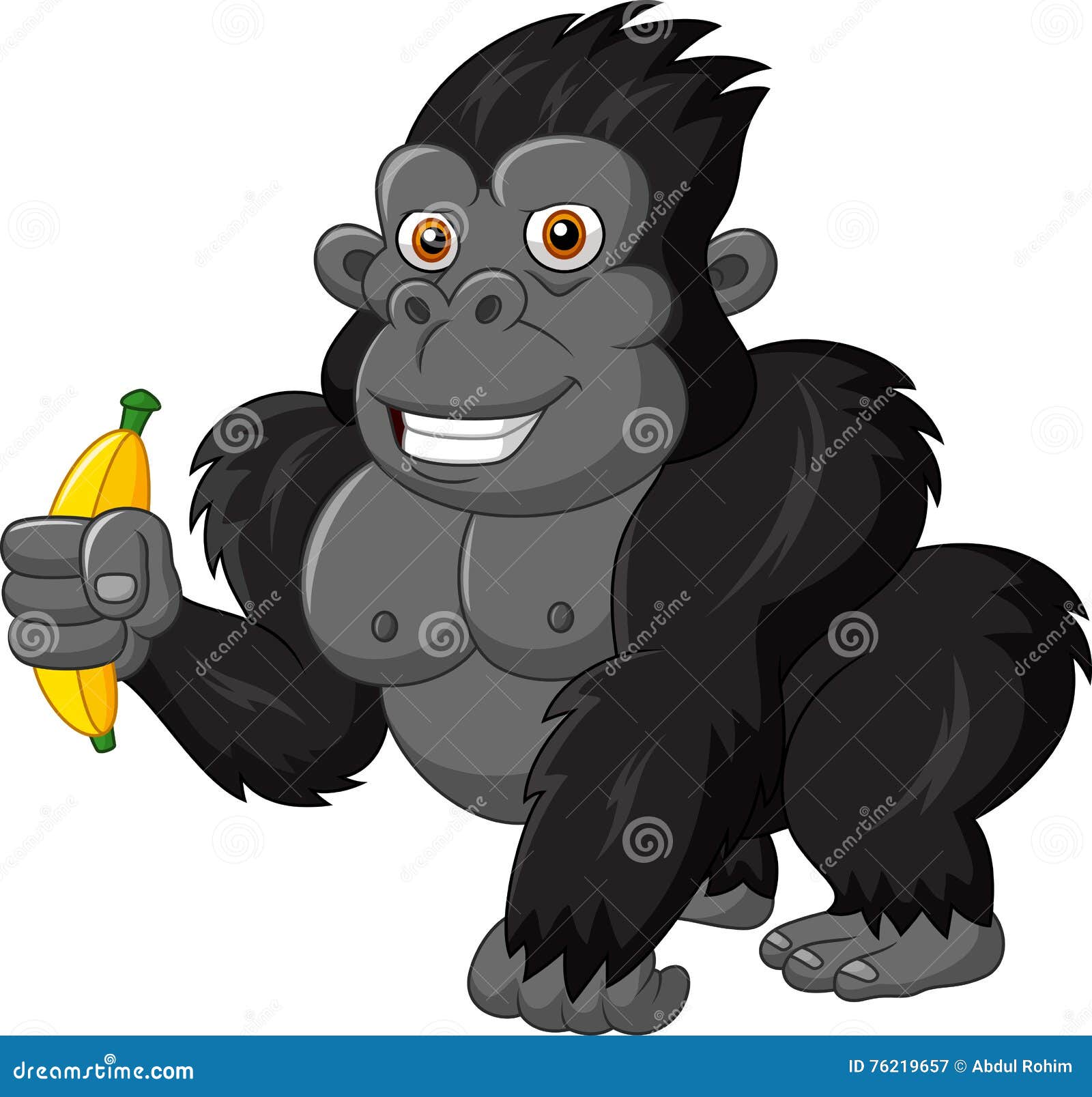 cartoon gorilla holding money bags cartoon gorilla holding money bags