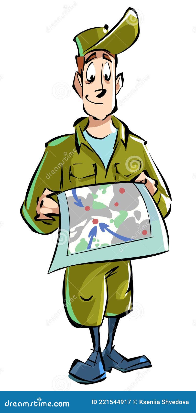 Cartoon Funny Soldier Holds a Map with His Hands and Studies it Stock Vector - Illustration of plan, service: 221544917 Cartoon Funny Soldier Holds a Map with His Hands and Studies it Stock Vector - Illustration of plan, service: 221544917