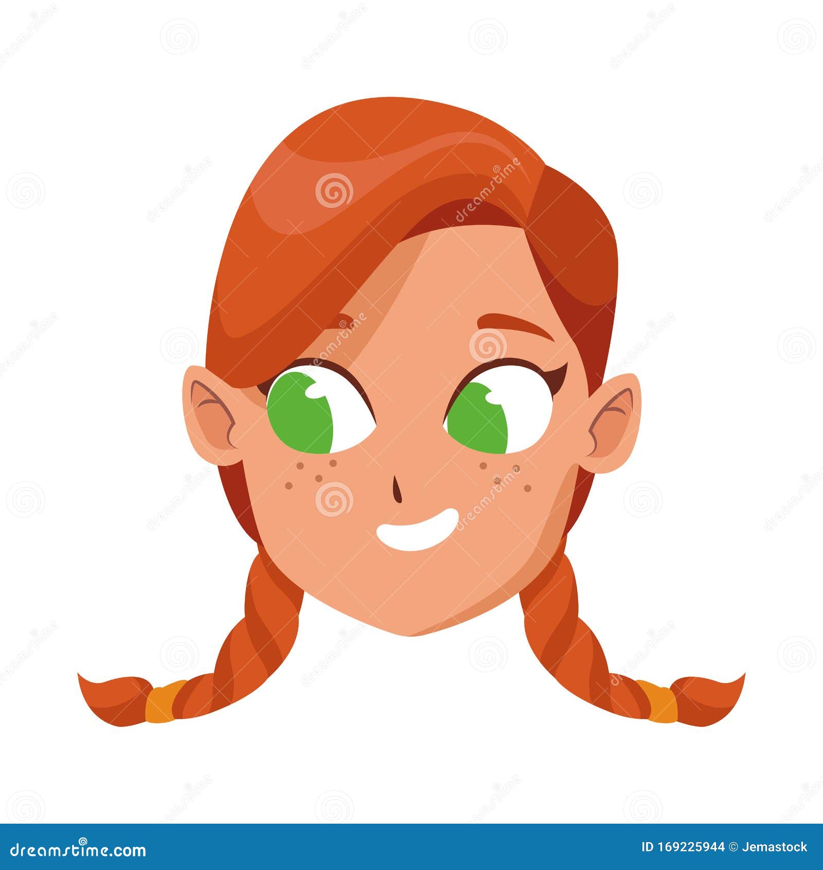 Braids Cartoon Girl Stock Illustrations – 968 Braids Cartoon Girl Stock