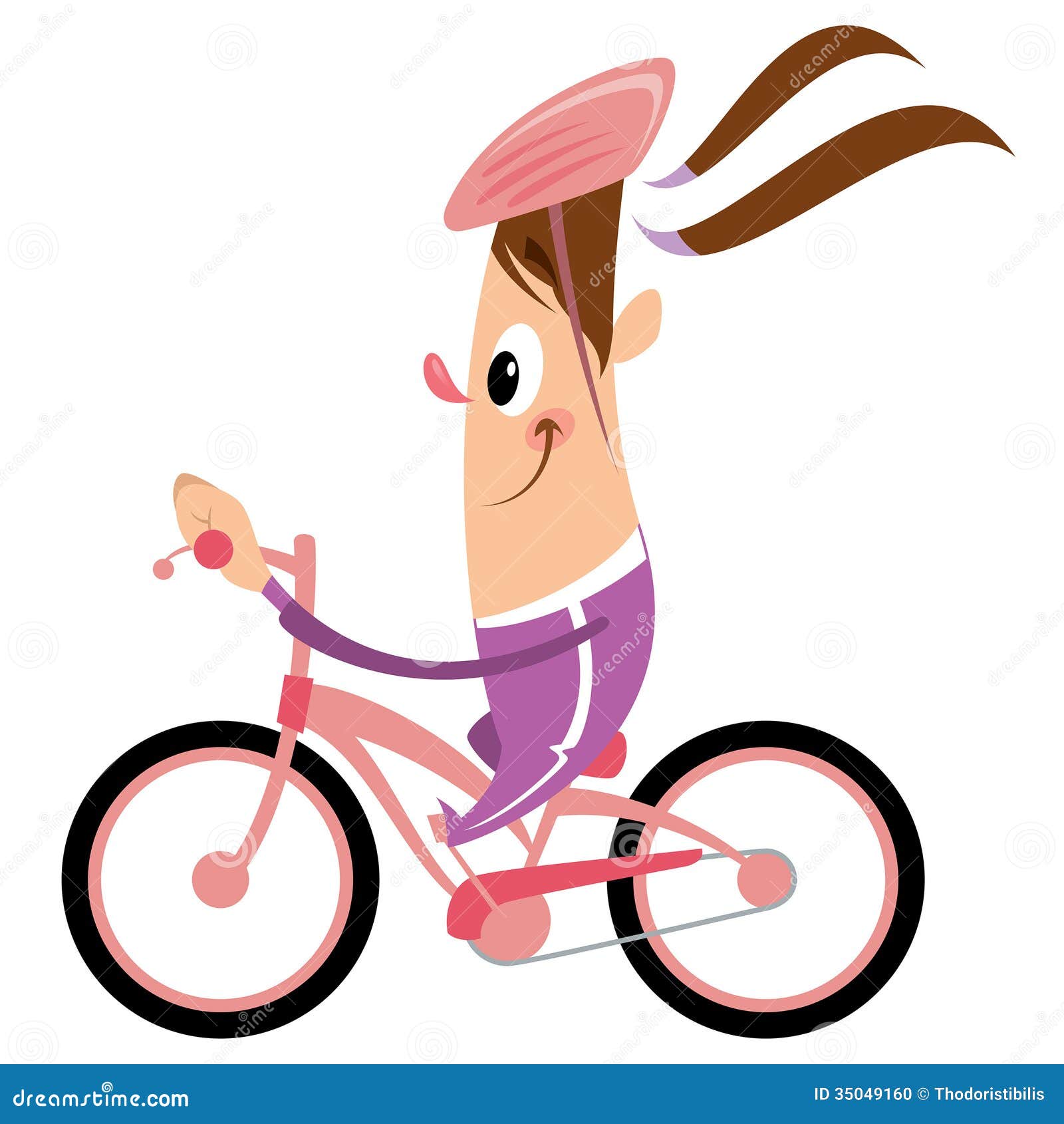 girl on a bike clipart - photo #43