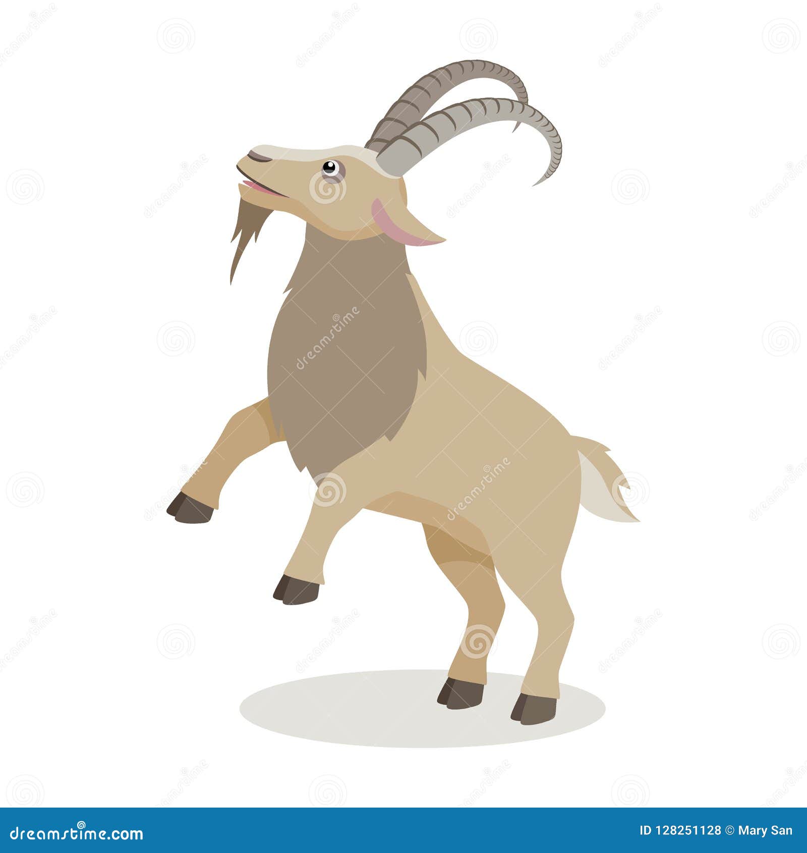 Cartoon Goat in Different Poses in Flat Style Stock Vector - Illustration of cartoon, icon: 128251128 Cartoon Goat in Different Poses in Flat Style Stock Vector - Illustration of cartoon, icon: 128251128