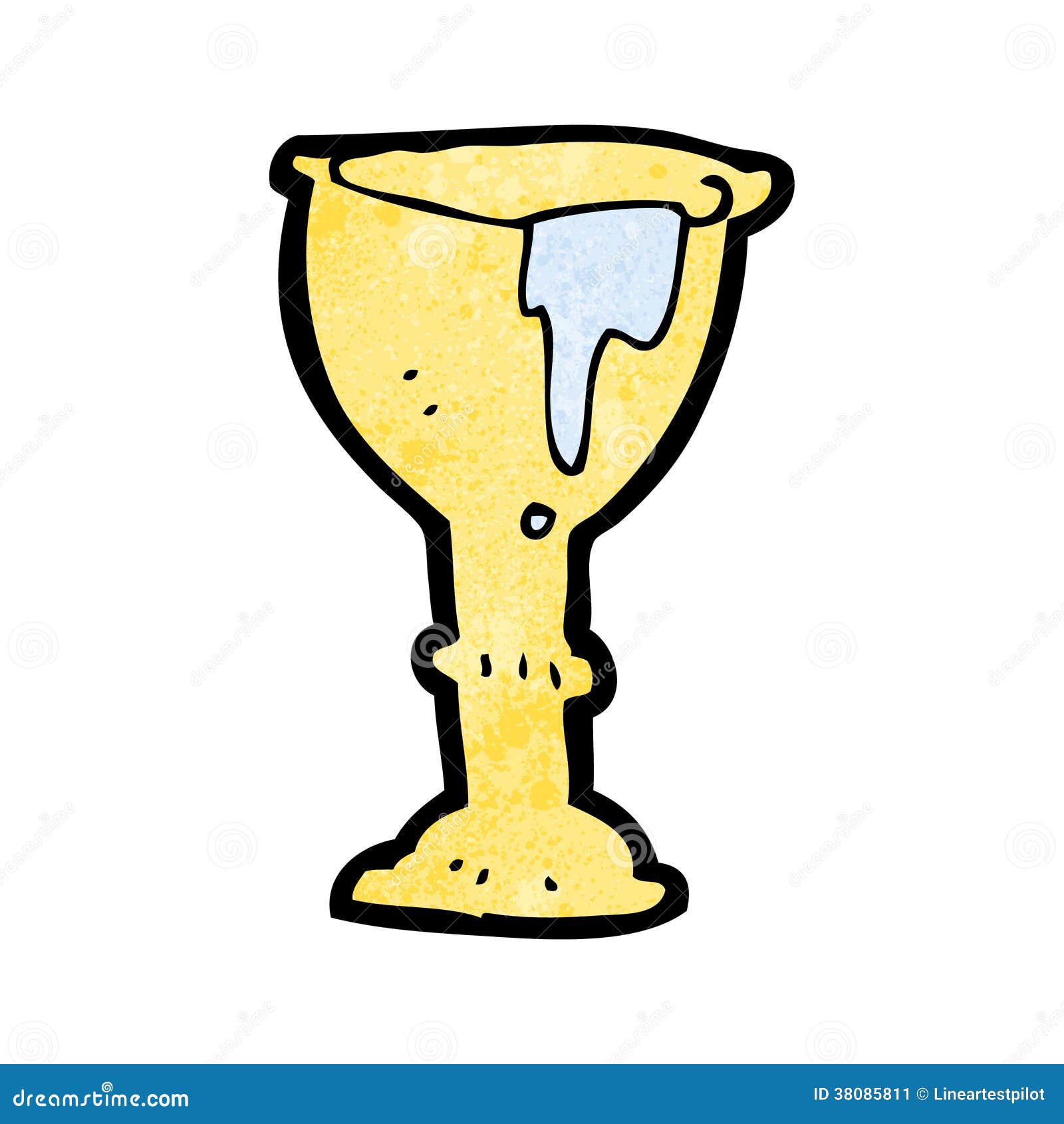 Cartoon goblet stock vector. Illustration of clip, grunge - 38085811