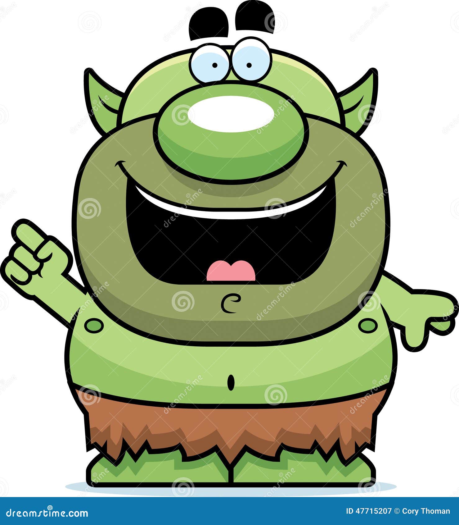Cartoon Goblin Idea stock vector. Illustration of speaking - 47715207