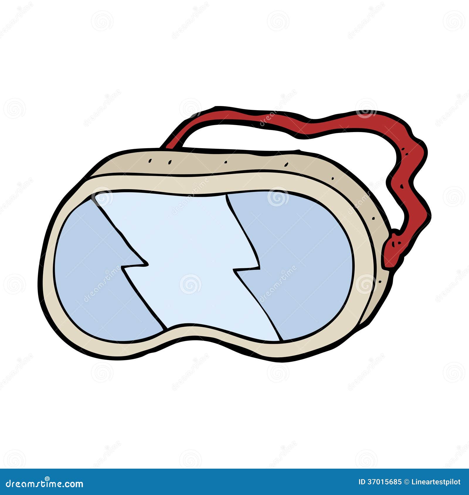 Cartoon goggles stock vector. Illustration of rough, happy 37015685