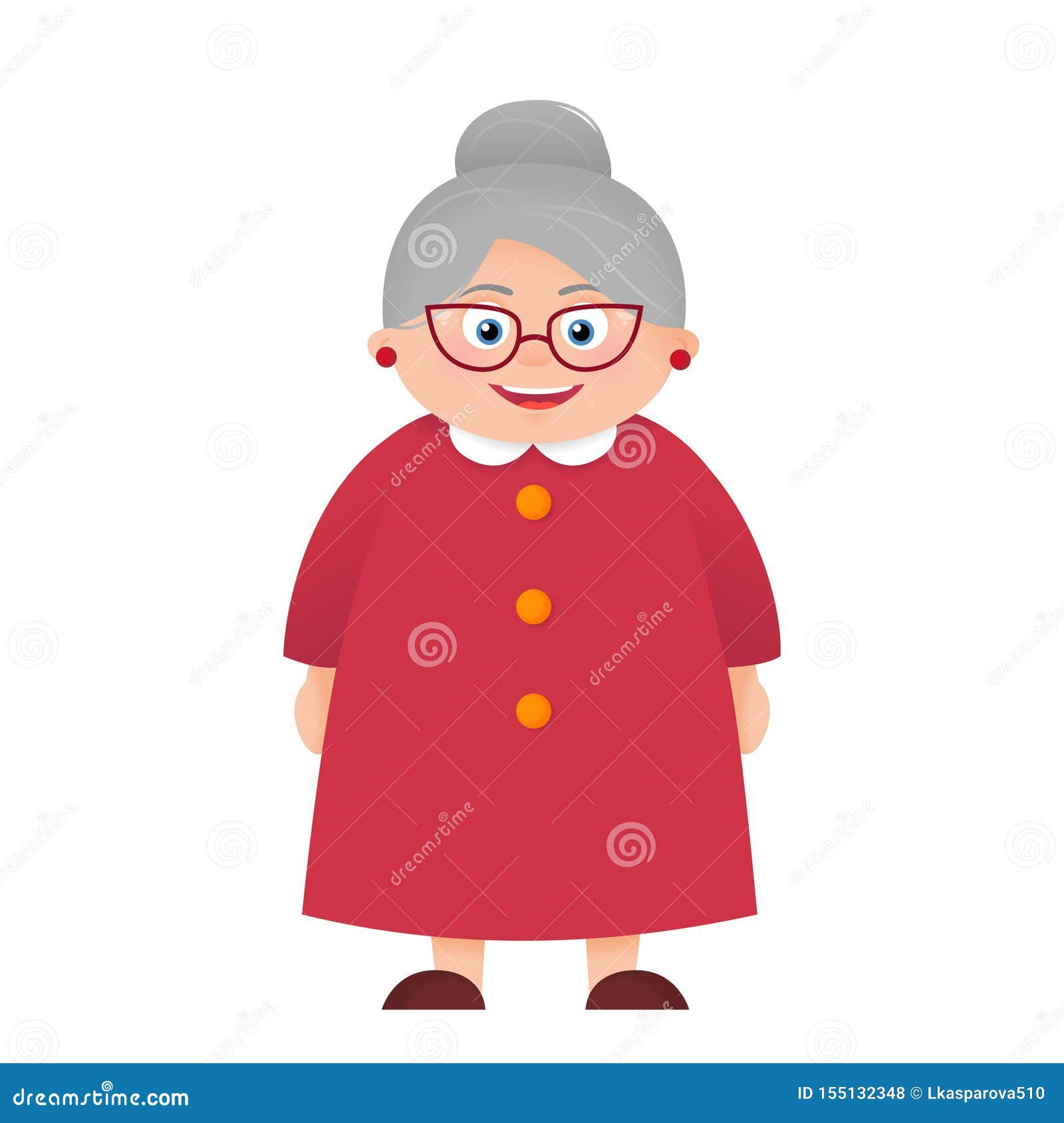 Funny Grandmother Cartoon