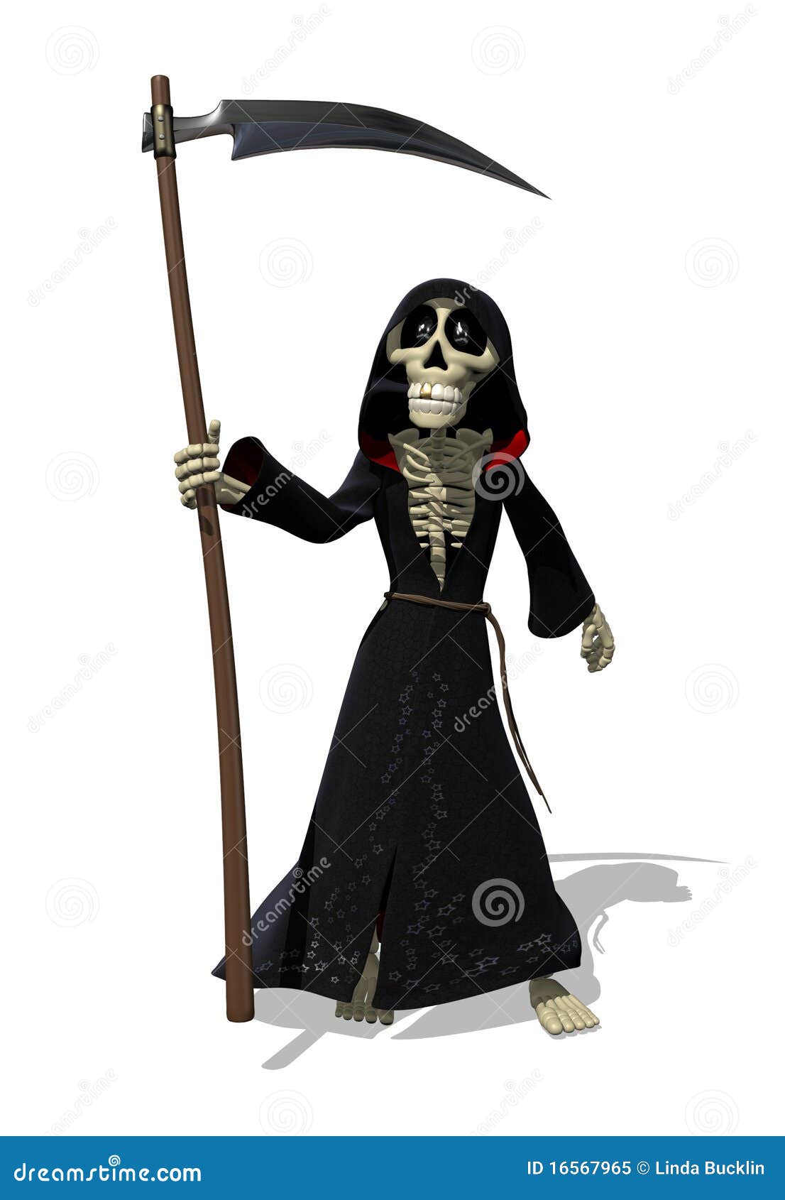 Cartoon Grim Reaper stock illustration. Illustration of death