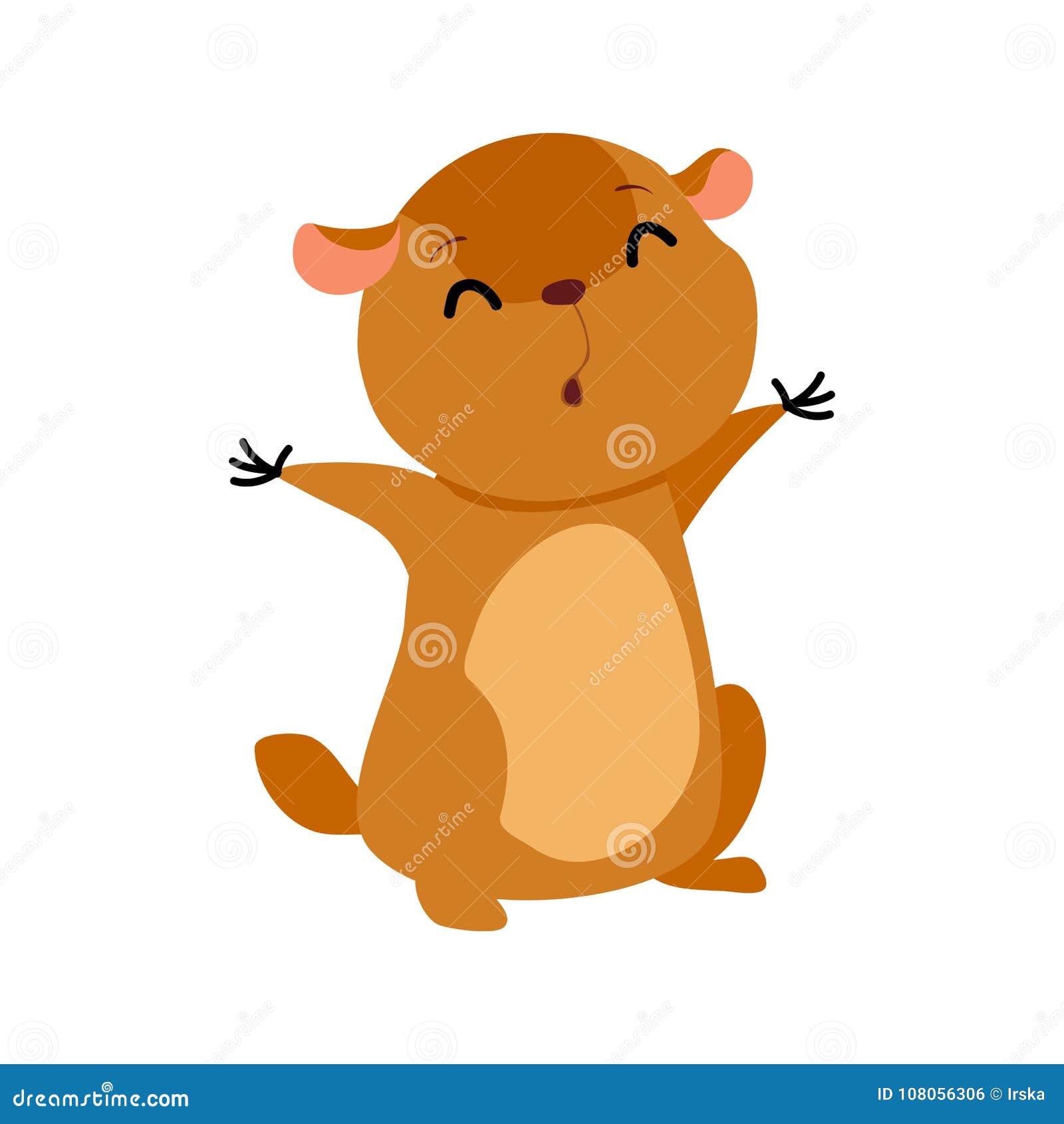 Cartoon groundhog vector stock vector. Illustration of funny - 108056306