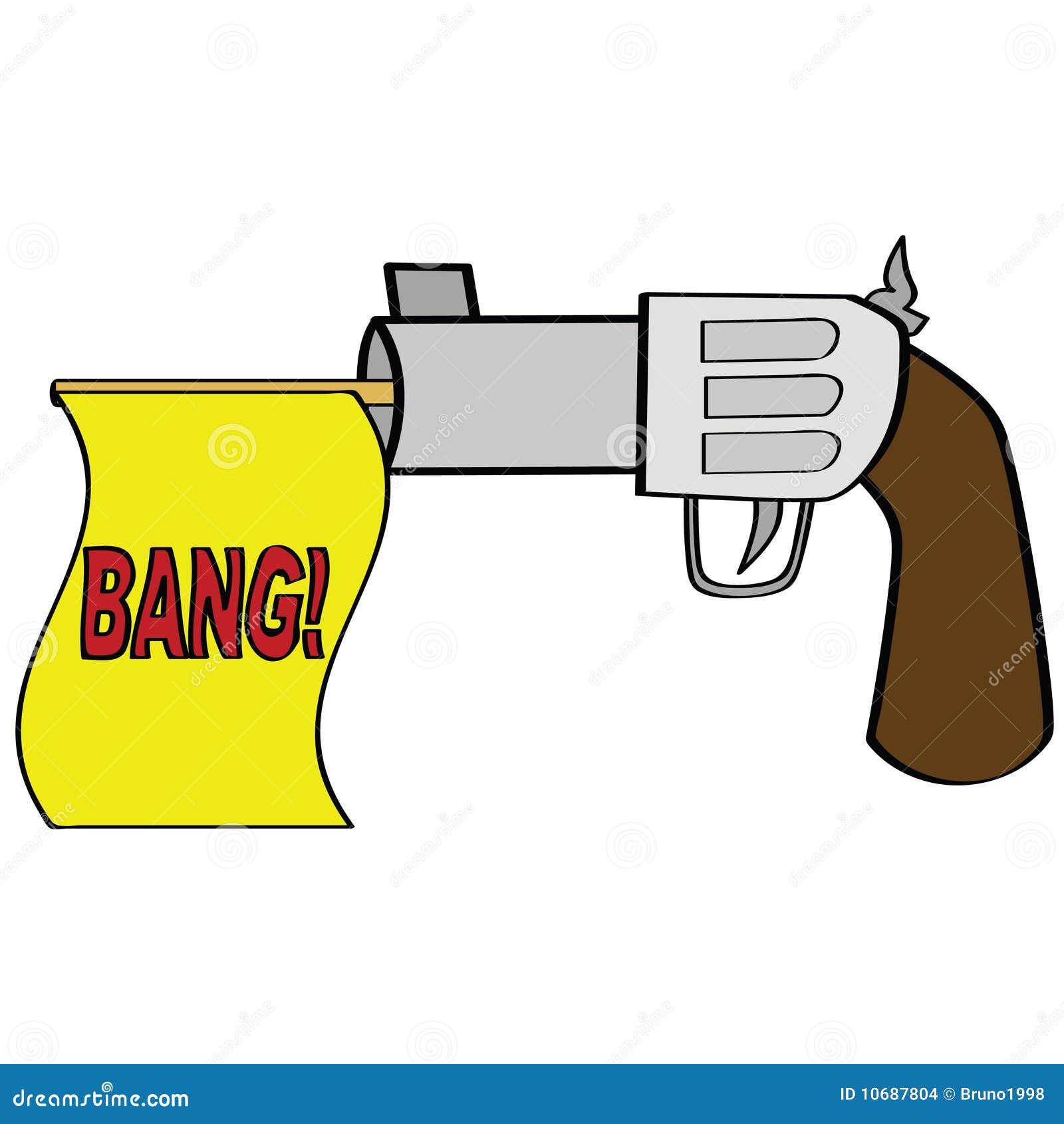 cartoon gun bang