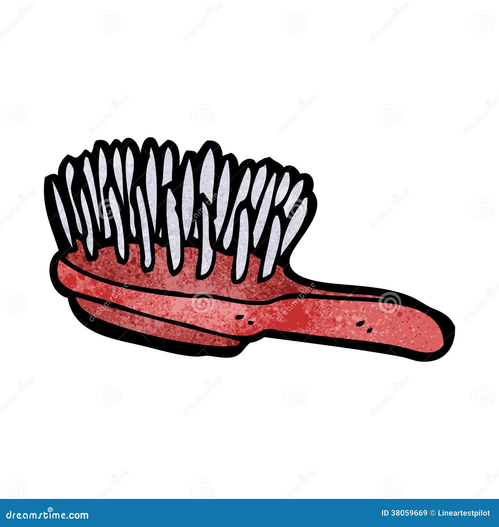 Cartoon hairbrush stock vector. Illustration of clip 38059669