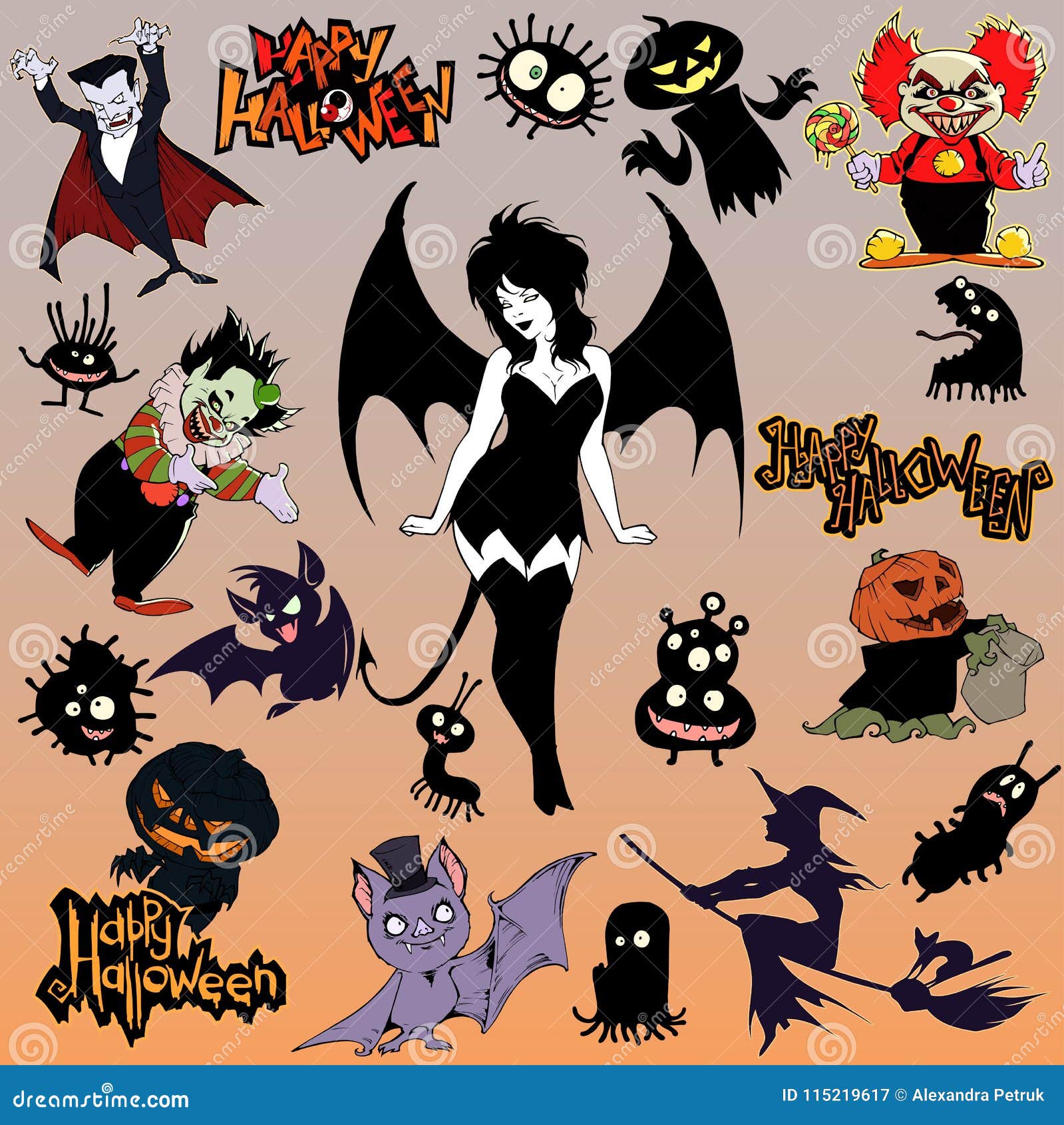 Cartoon Halloween Illustration Set of Diverse Evil Bizarre Creatures and Characters Stock Vector - Illustration of horror, halloween: 115219617 Cartoon Halloween Illustration Set of Diverse Evil Bizarre Creatures and Characters Stock Vector - Illustration of horror, halloween: 115219617