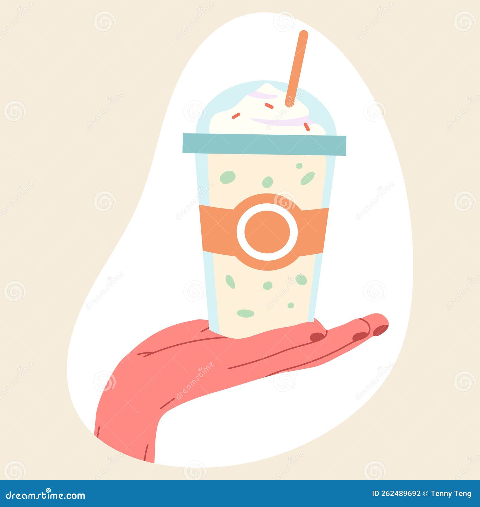 Premium Vector, Hand drawn sketch of summer milkshake