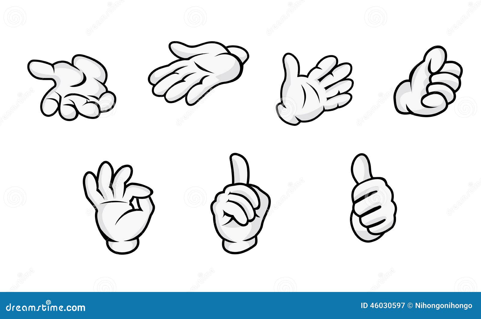 Cartoon Hands SVG