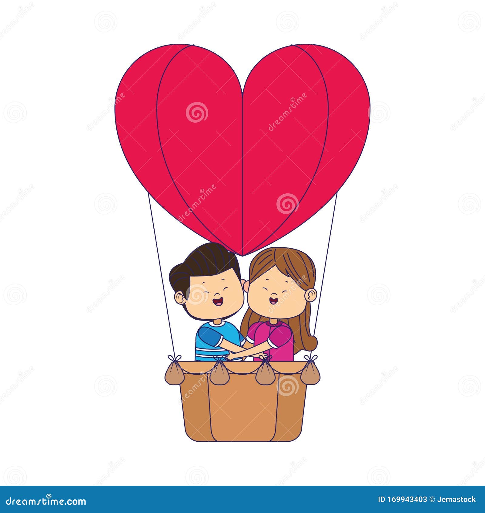 Cartoon Happy Couple in Hot Air Balloon in Heart Shape Stock Vector - Illustration of hotair, high: 169943403 Cartoon Happy Couple in Hot Air Balloon in Heart Shape Stock Vector - Illustration of hotair, high: 169943403