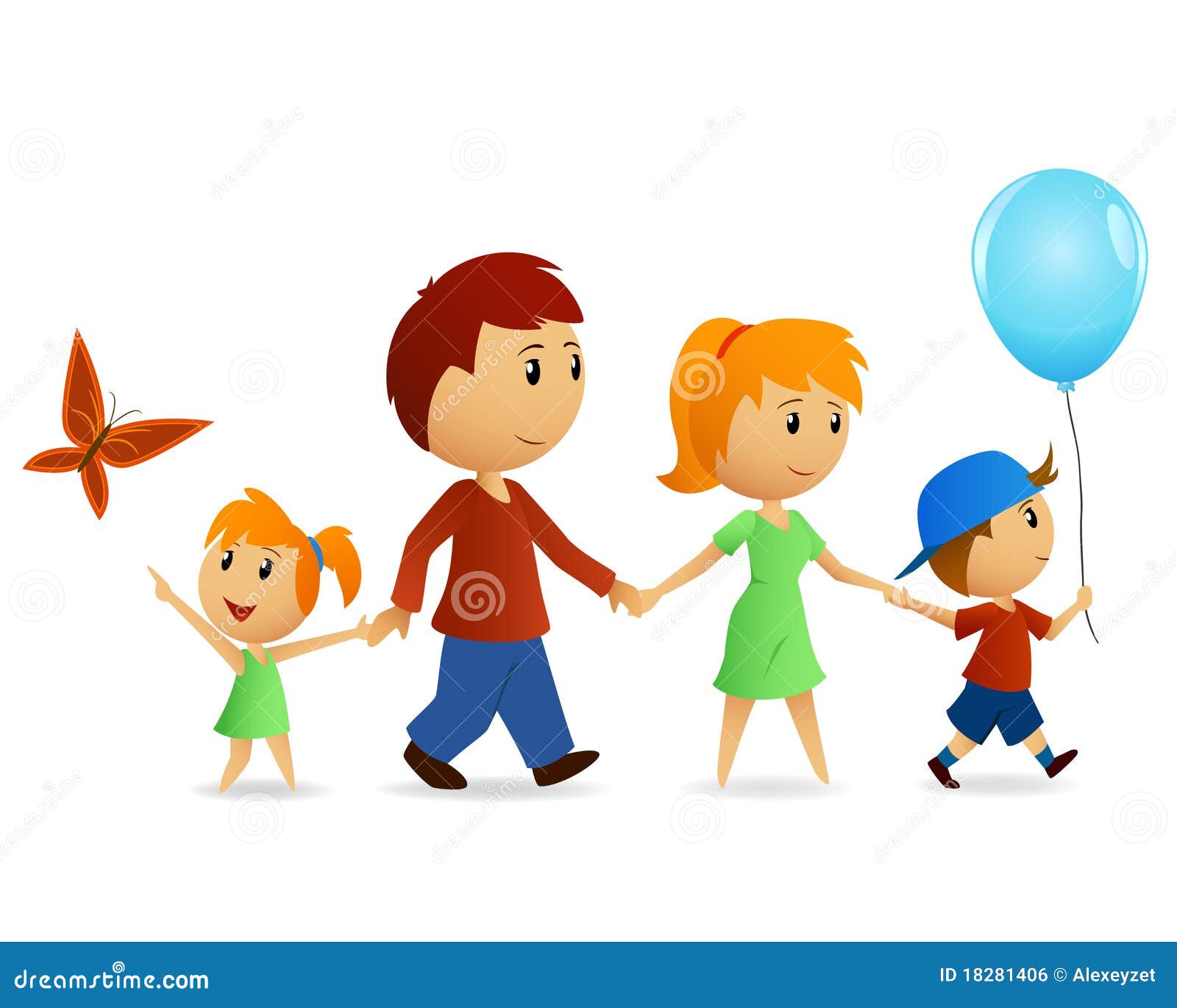 free clipart of family walking - photo #27