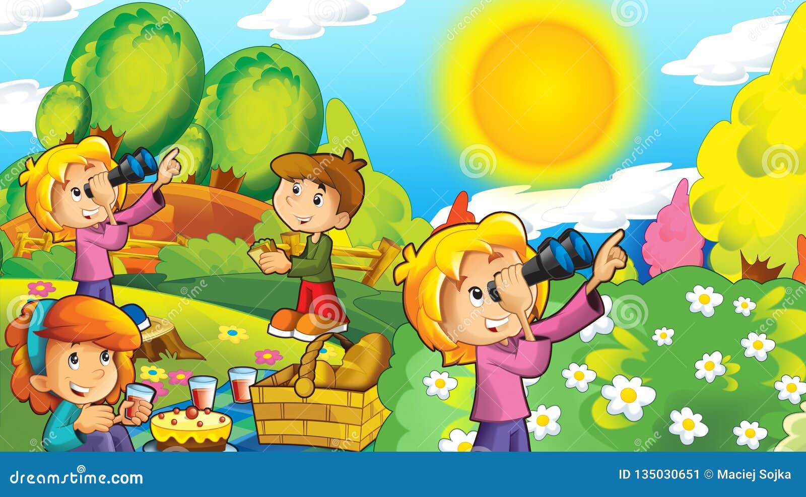 Cartoon Happy and Funny Scene with Kids in the Park Having Fun Stock Illustration - Illustration of playing, leisure: 135030651 Cartoon Happy and Funny Scene with Kids in the Park Having Fun Stock Illustration - Illustration of playing, leisure: 135030651