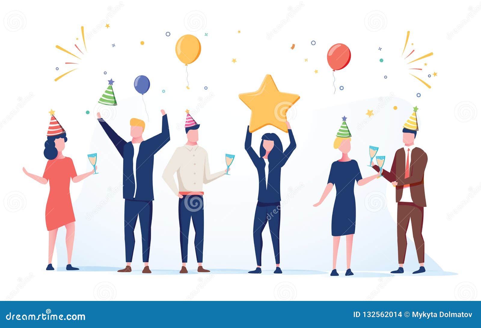 Cartoon Happy Little People. Cute Miniature Scene of Workers Preparing for Celebration. Modern Cartoon Illustration. Stock Vector - Illustration of background, celebration: 132562014 Cartoon Happy Little People. Cute Miniature Scene of Workers Preparing for Celebration. Modern Cartoon Illustration. Stock Vector - Illustration of background, celebration: 132562014