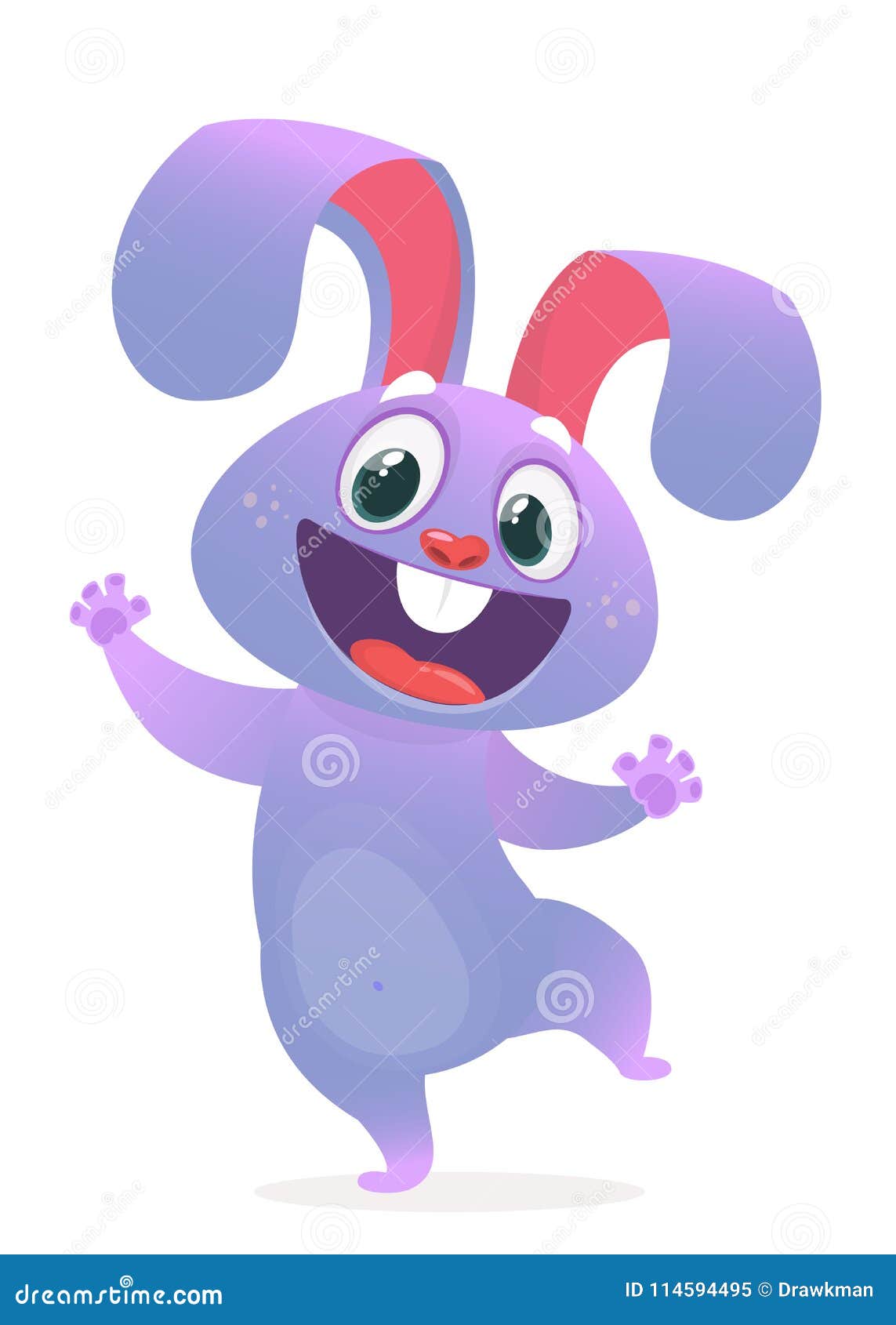 Cartoon Happy Rabbit with Big Ears. Forest Animals. Vector Illustration. Stock Vector - Illustration of farm, ears: 114594495 Cartoon Happy Rabbit with Big Ears. Forest Animals. Vector Illustration. Stock Vector - Illustration of farm, ears: 114594495