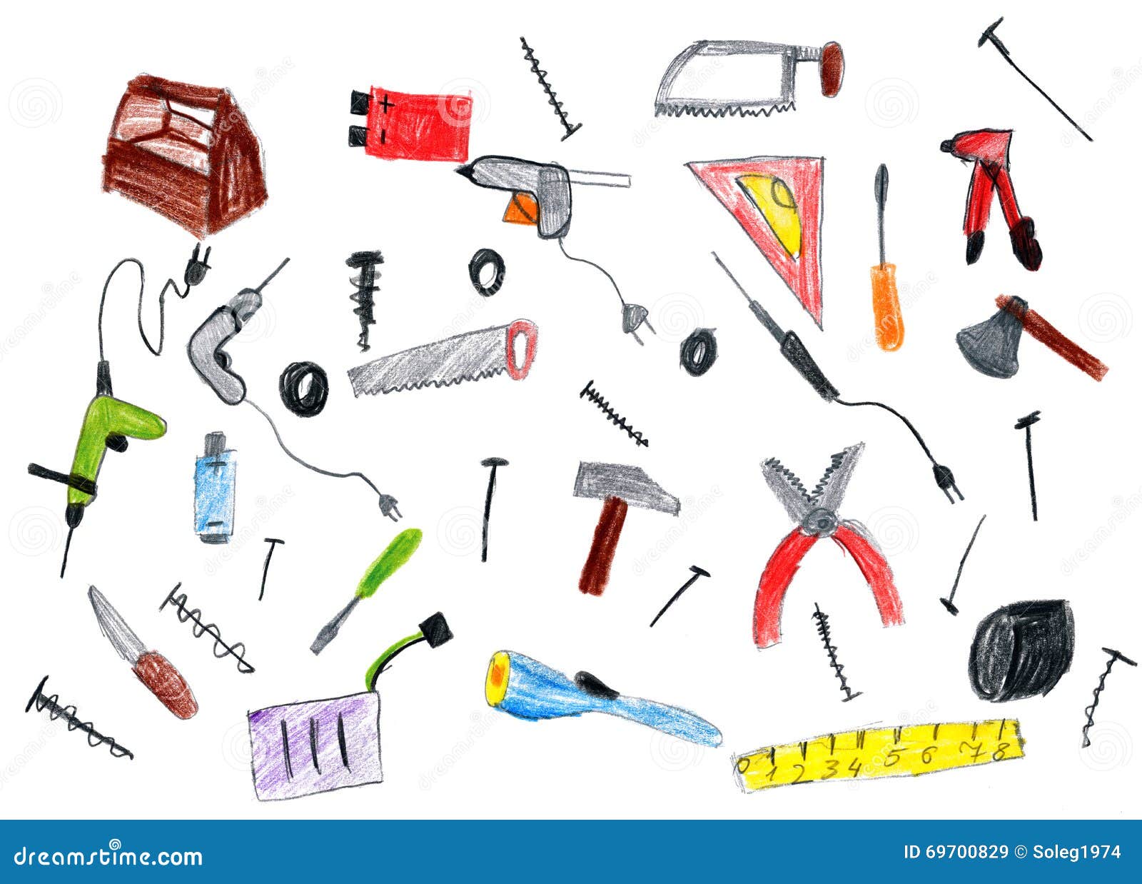 Drawing Tools Kids Royalty-Free Images, Stock Photos & Pictures