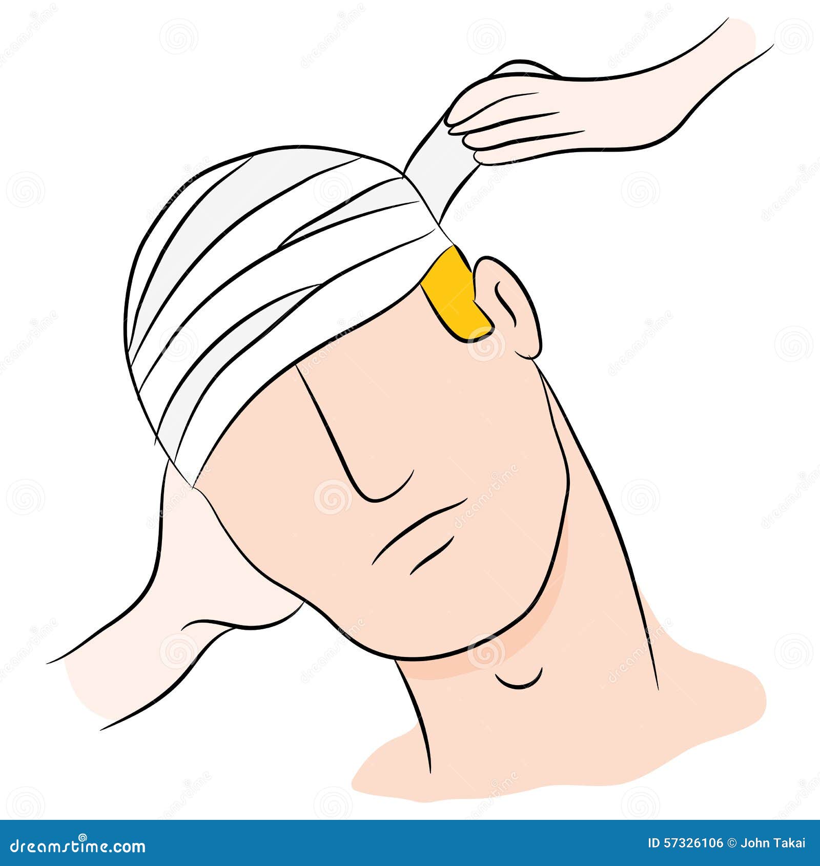Cartoon Head Trauma Victim stock vector. Illustration of healthcare - 57326106 Cartoon Head Trauma Victim stock vector. Illustration of healthcare - 57326106