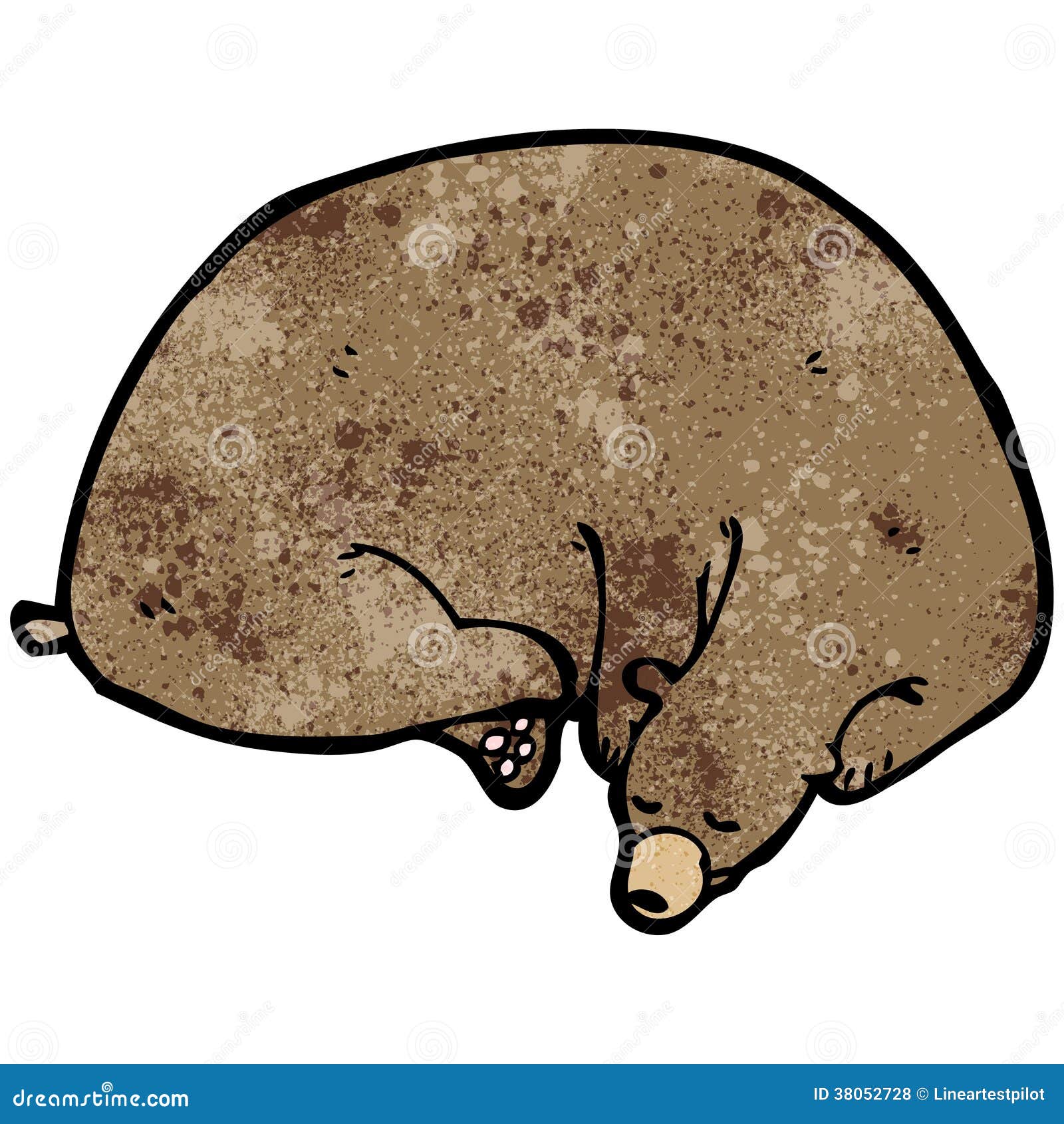 Hibernating Bear Royalty-Free Cartoon | CartoonDealer.com #21862505