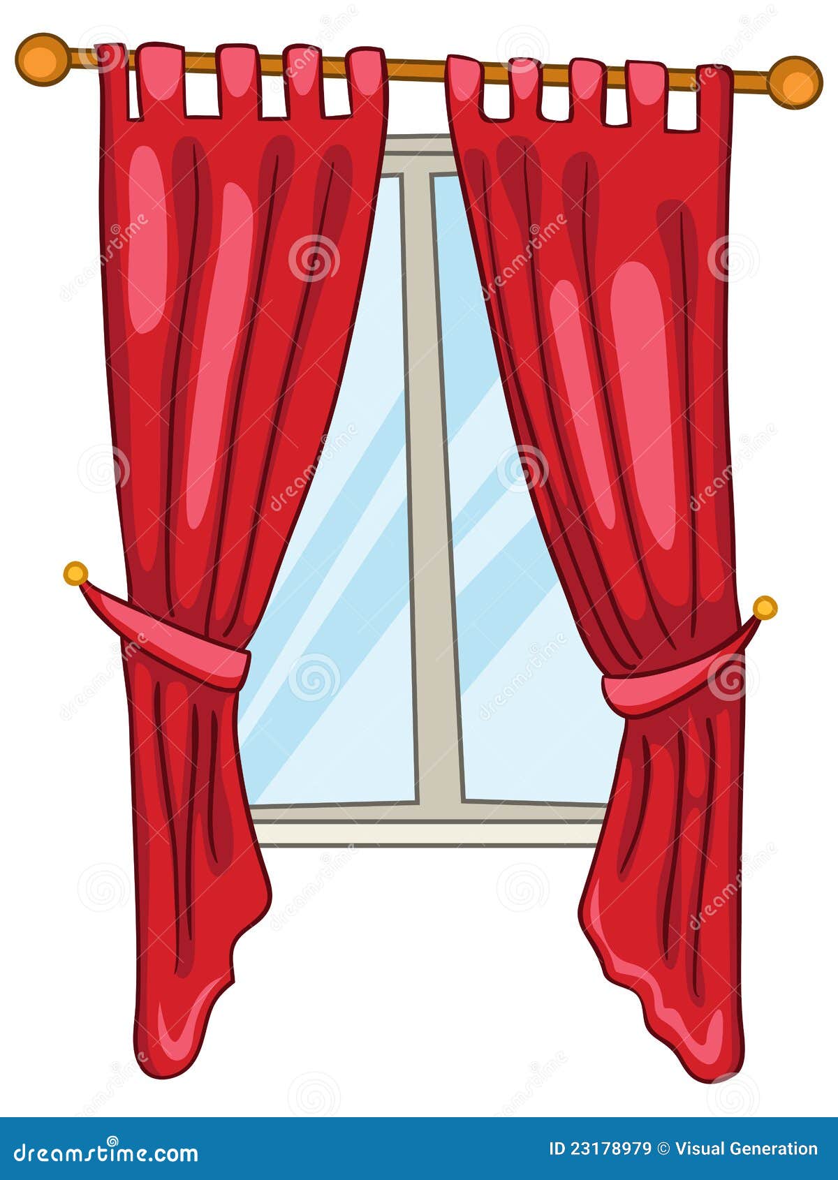 Cartoon Home Window stock vector. Illustration of background - 23178979