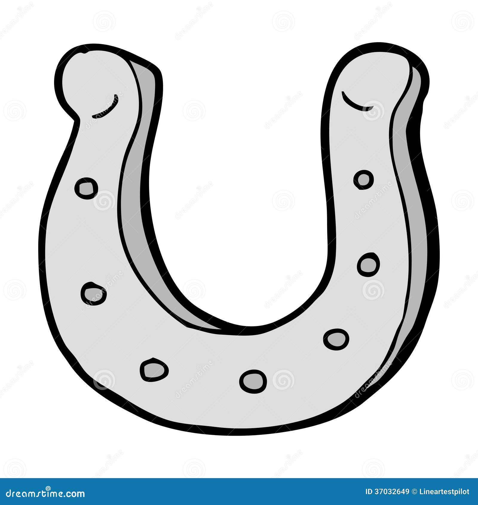 Cartoon horseshoe stock vector. Illustration of clip 37032649