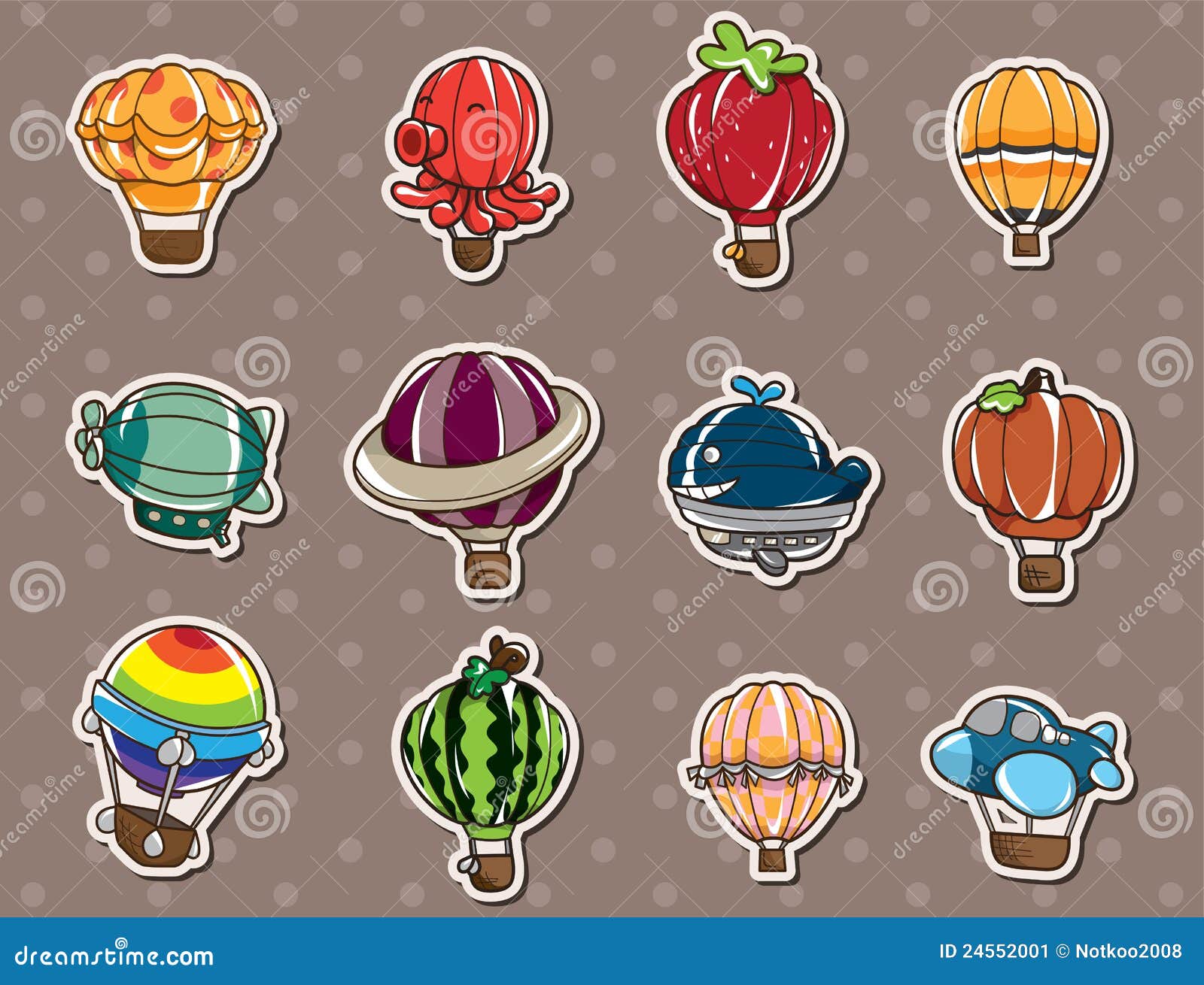 vector sticker music Hot Stock  Image Image: Stickers 24552001 Air  Balloon Cartoon